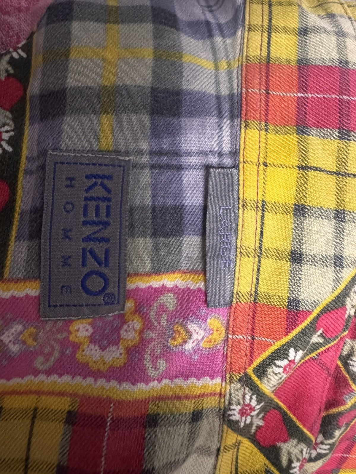 Kenzo Kenzo Homme patch work shirt Size US L / EU 52-54 / 3 - 3 Thumbnail