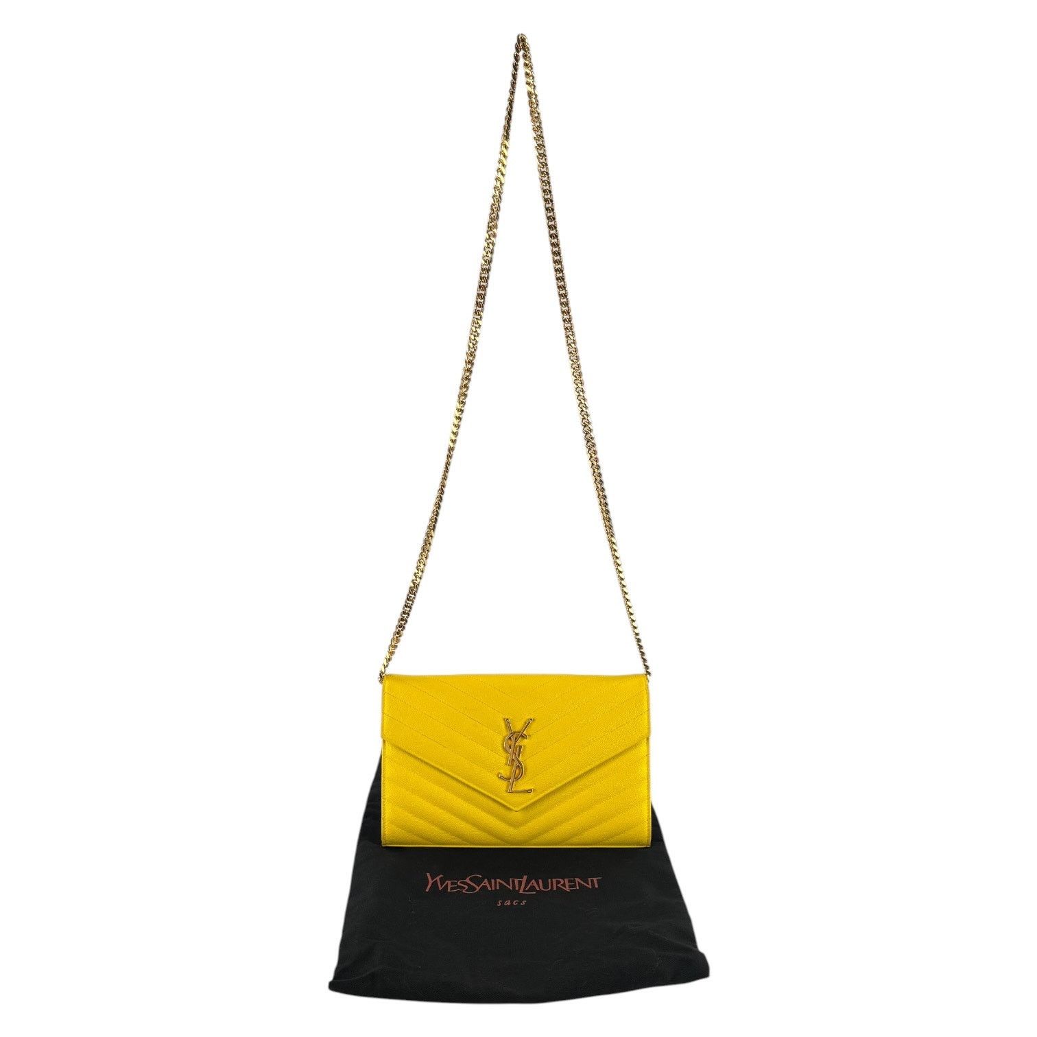 Yves Saint Laurent Saint Laurent Cassandre Envelope Wallet-On-Chain Bag Size ONE SIZE - 4 Thumbnail