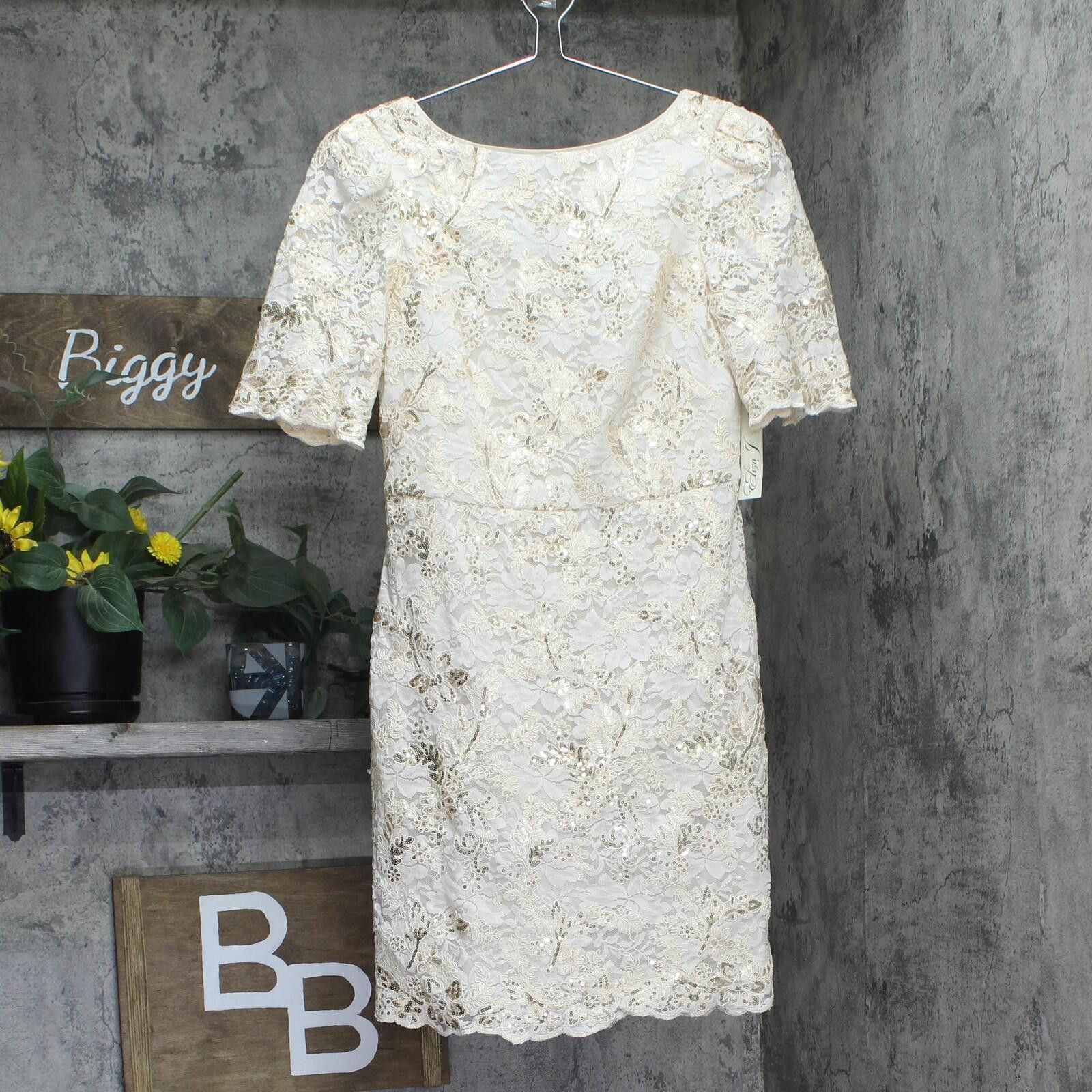 Other Eliza J Puff-shoulder Dress Ej4m3436 Ivory Off White 6 Size M / US 6-8 / IT 42-44 - 1 Thumbnail