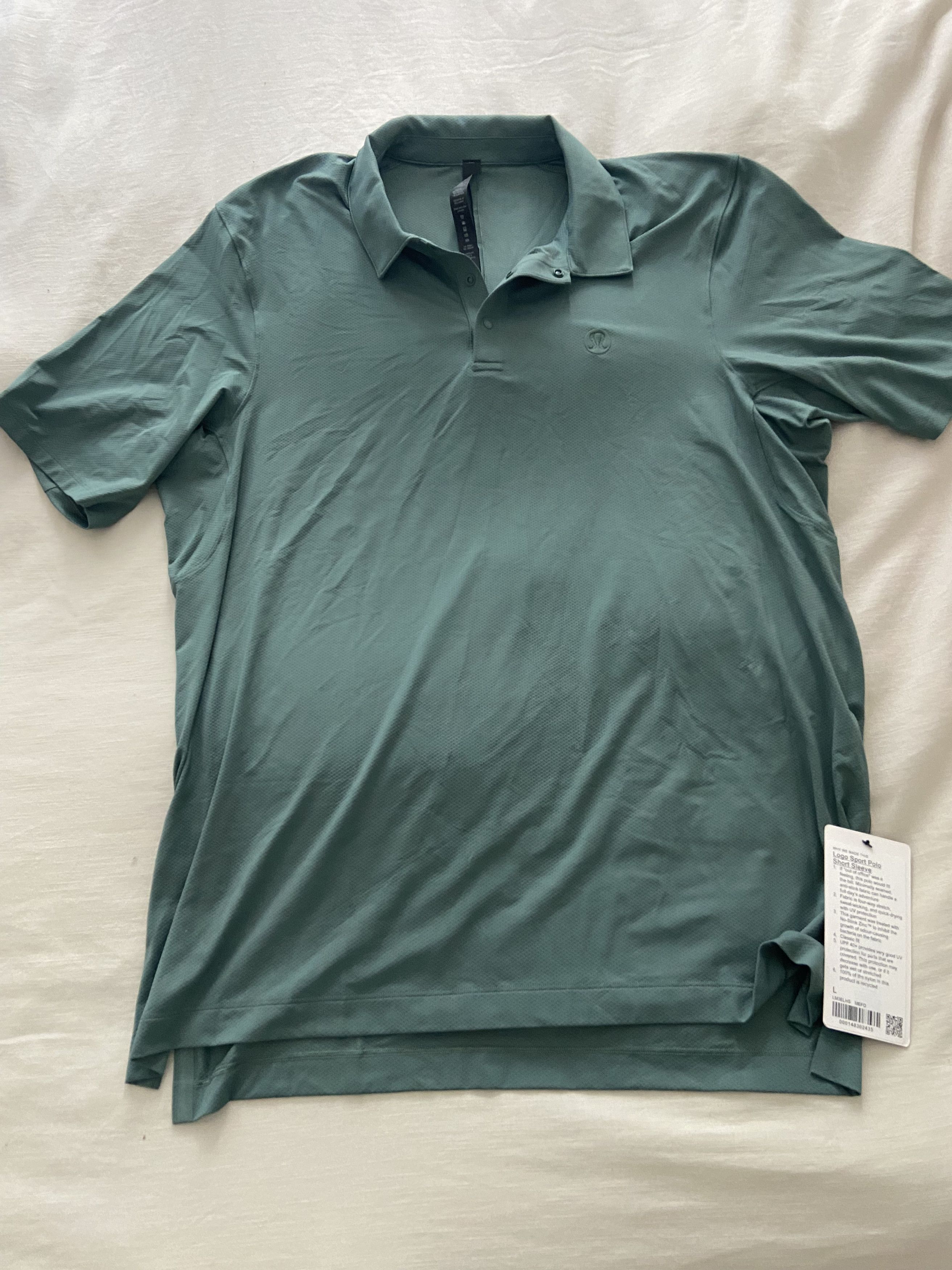 Lululemon Logo Sport Polo Short Sleeve Size US L / EU 52-54 / 3 - 1 Preview