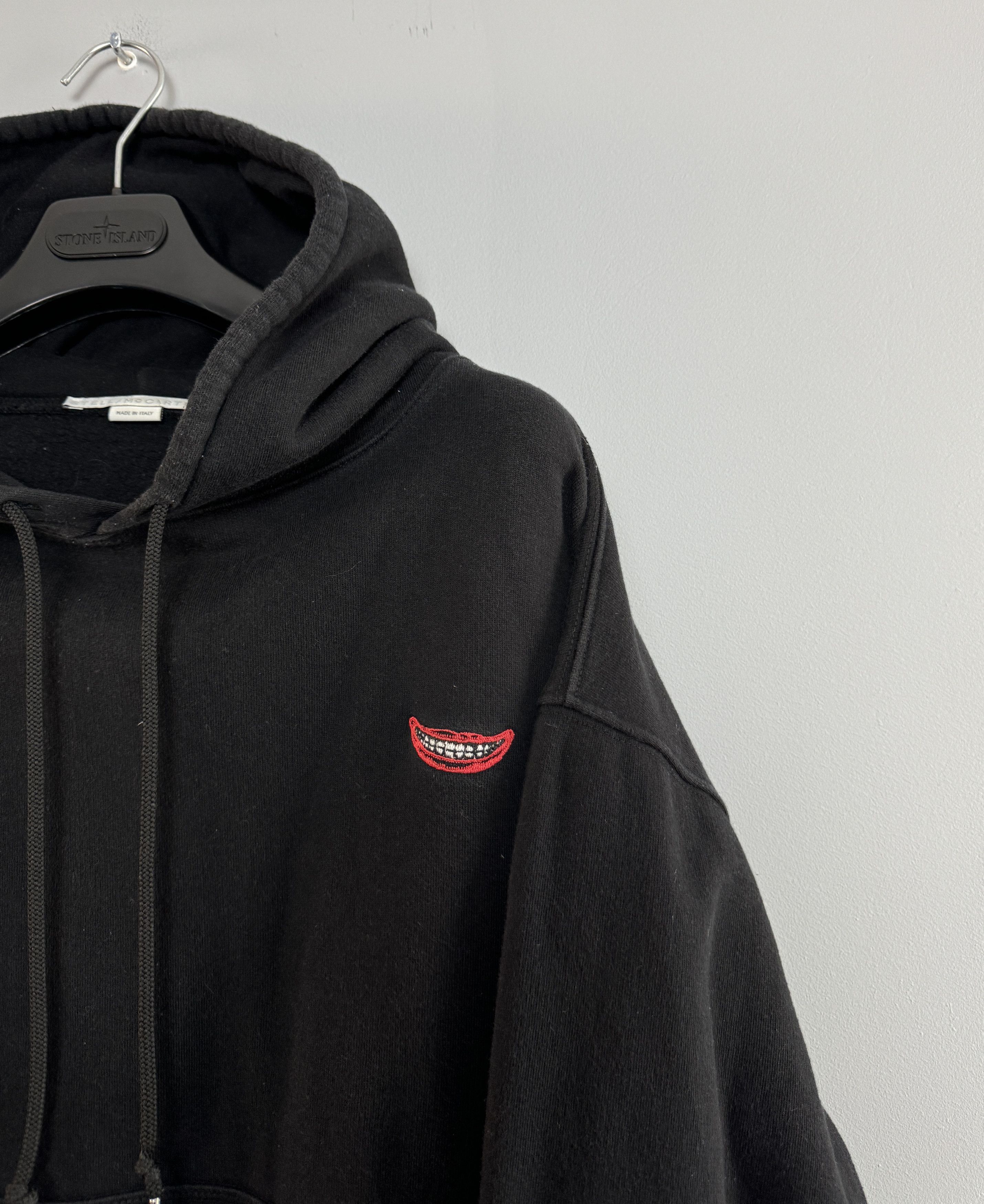 Stella McCartney Stella McCartney No Smile No Service Lips Hoodie Black S-M Size US S / EU 44-46 / 1 - 3 Thumbnail