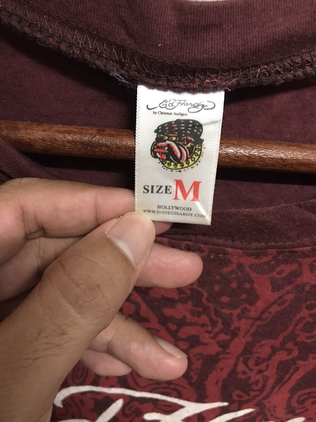 Ed Hardy Vtg Ed Hardy by Christian Audigier Skull Logo Very Rare Size US M / EU 48-50 / 2 - 6 Thumbnail