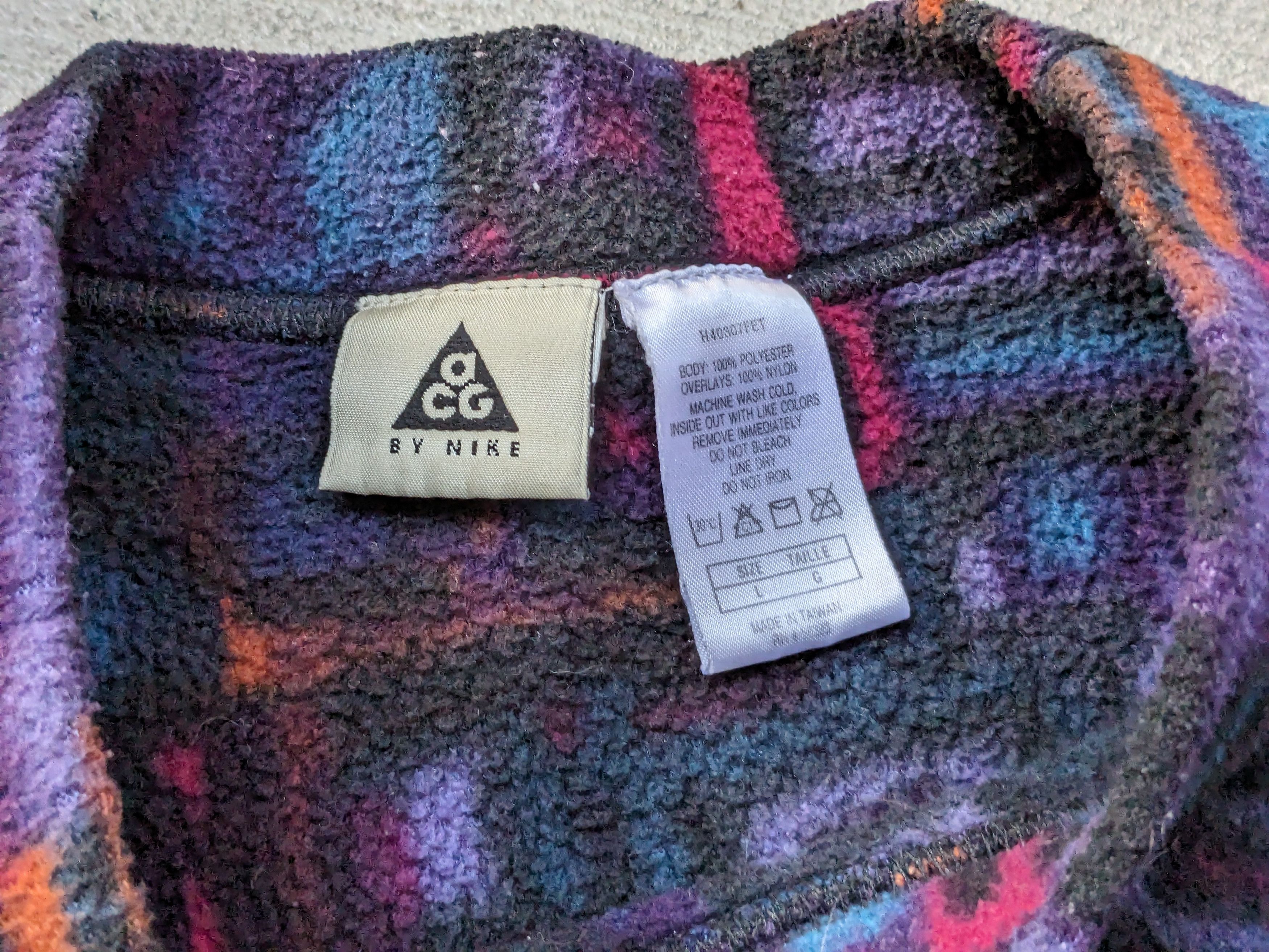 Nike ACG Sweatshirt Sweater Fleece Large Multicolor