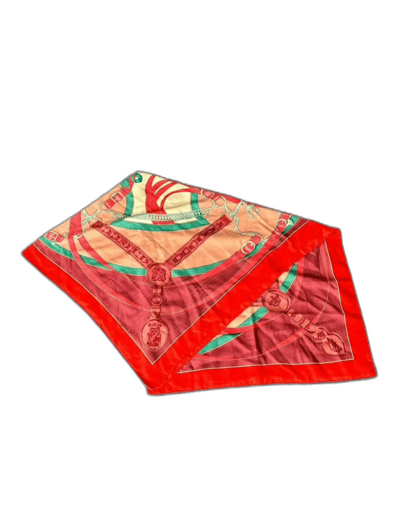 Hermes Hermes Cashmere Scarf in Orange Color Size ONE SIZE - 1 Thumbnail