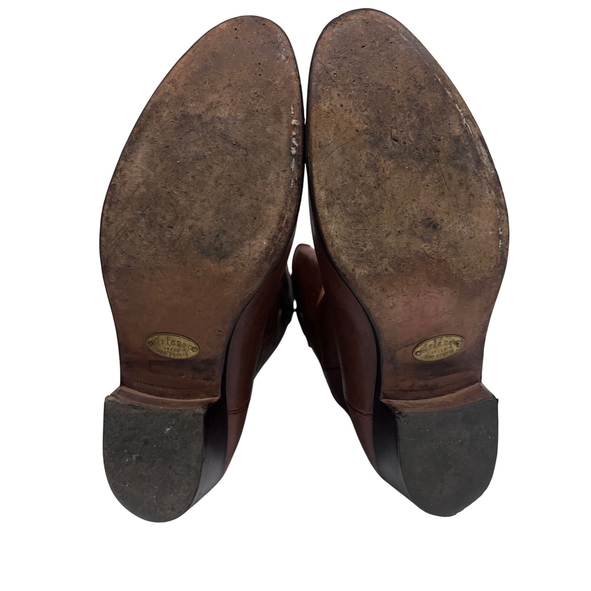 Other Arfango Mens Vintage Brown Italian Leather Western Cowboy Bo Size US 10 / EU 43 - 10 Thumbnail