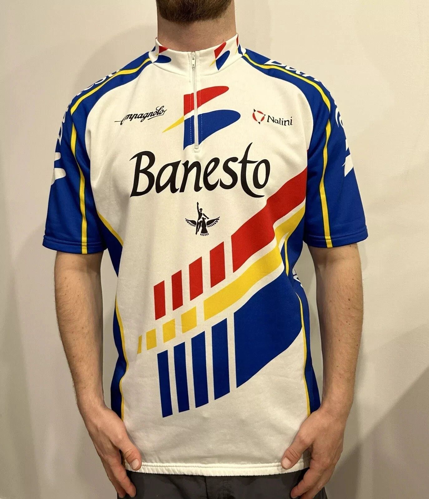 Vintage Nalini Banesto Cycling Vintage Barcelona Olympic Games Shirt Size US XL / EU 56 / 4 - 1 Thumbnail