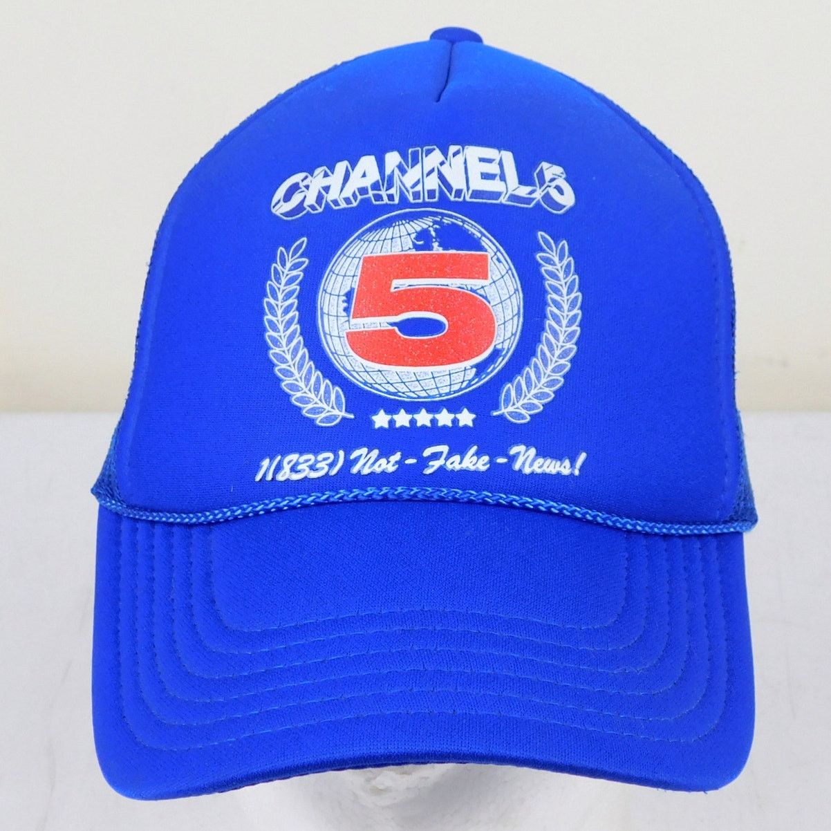 Otto Channel 5 Not Fake News Trucker Hat Blue Merch Adjustable Size ONE SIZE - 1 Thumbnail