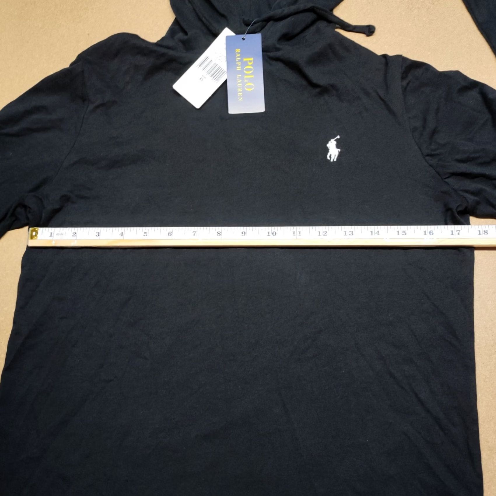 Polo Ralph Lauren Polo Ralph Lauren Mens Hoodie XS Black Hooded Shirt Big Logo Horseman Pony Size US XS / EU 42 / 0 - 3 Thumbnail