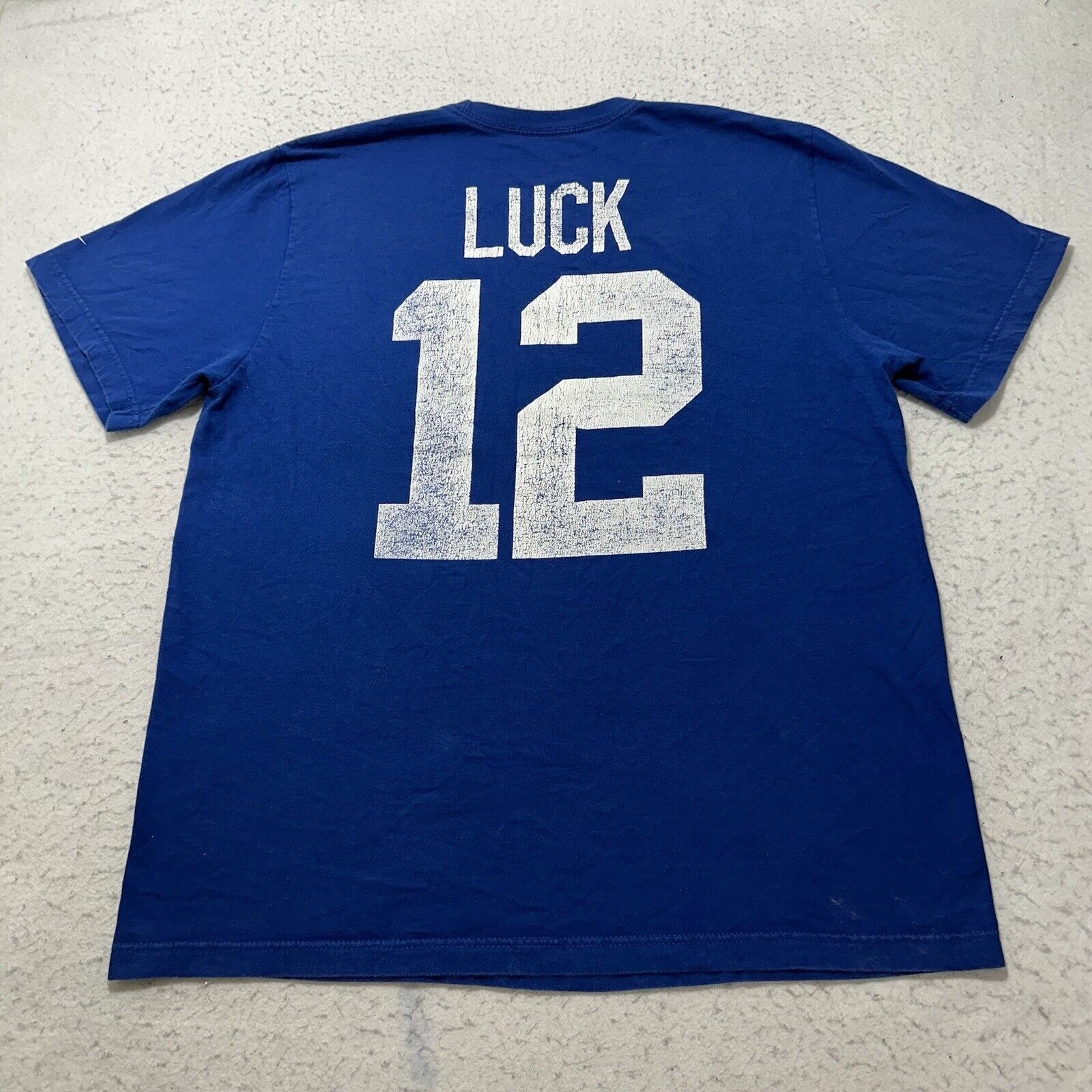 Nike Nike Indianapolis Colts XL #12 Luck Graphic T Shirt Blue NFL Size US XL / EU 56 / 4 - 2 Thumbnail