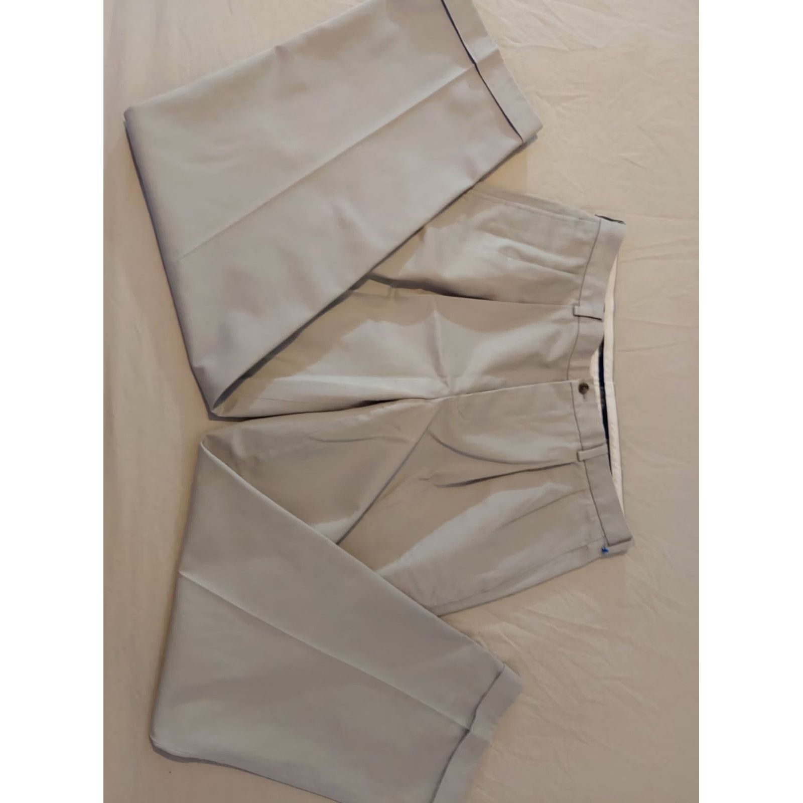 Brooks Brothers Mens Brooks Brothers Khaki Pants Cotton Slack Chino Trouser 38x32 Beige Size US 38 / EU 54 - 3 Thumbnail