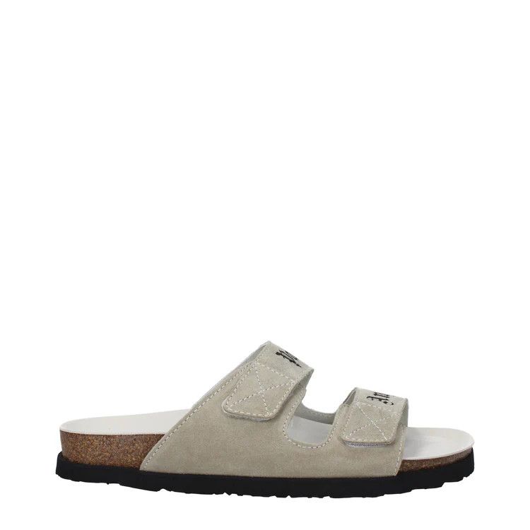 image of Palm Angels Ob1O1E0524 Slippers And Clogs In Grey, Men's (Size 7)