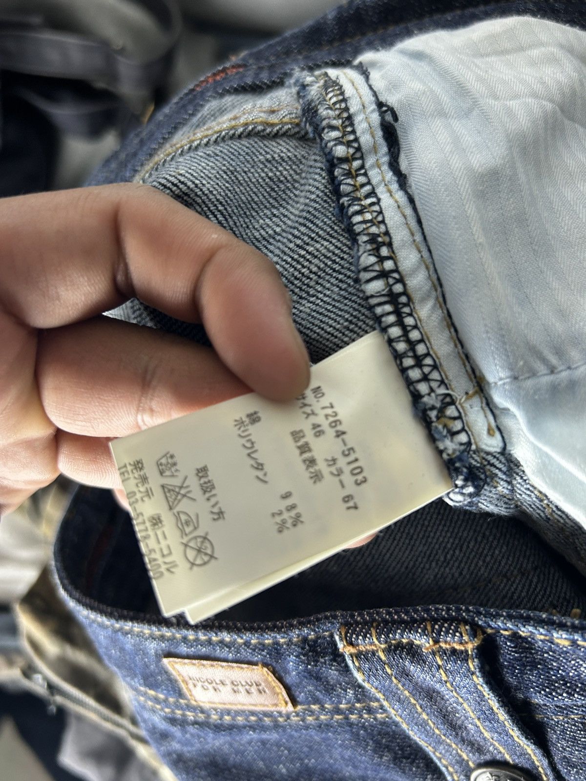Nicole Club Nicole Club Tribal Embroidered Denim Jeans Y2K Tornado mart Size US 31 - 14 Thumbnail