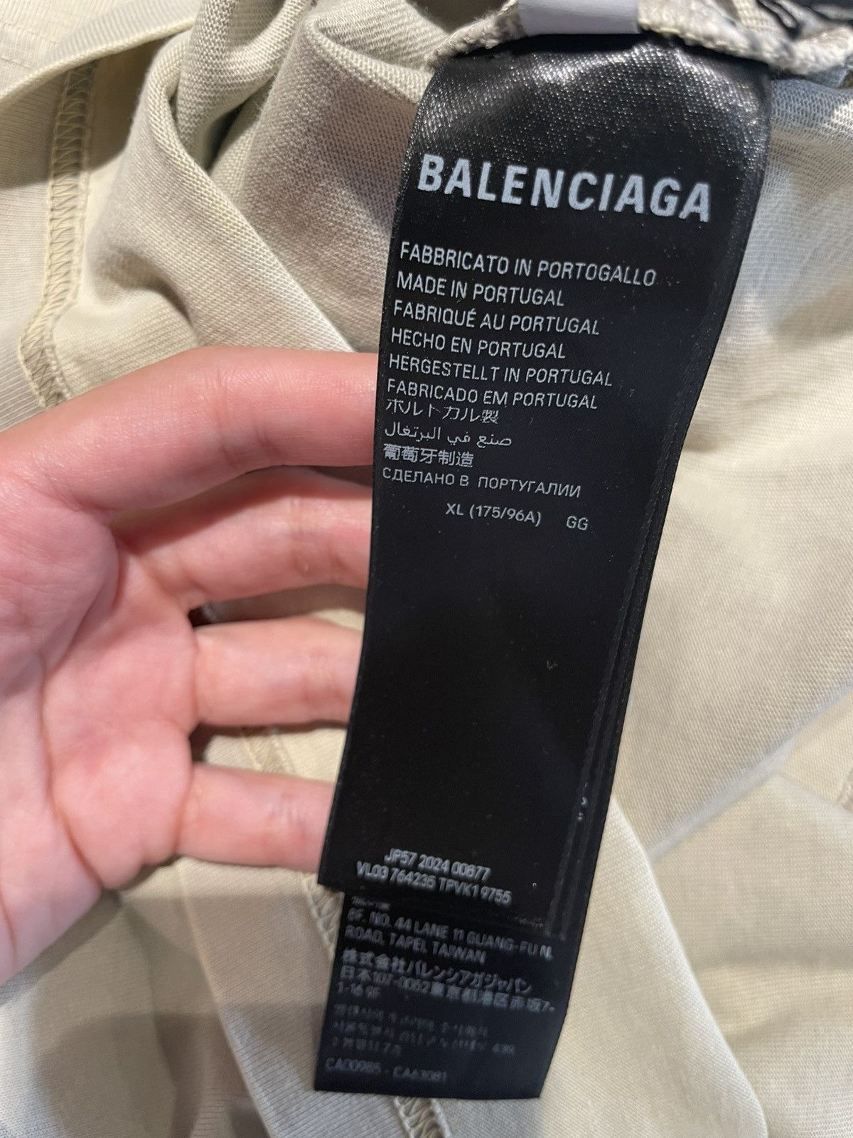 Balenciaga New Balenciaga Back T-Shirt Medium Fit Size US XL / EU 56 / 4 - 5 Thumbnail
