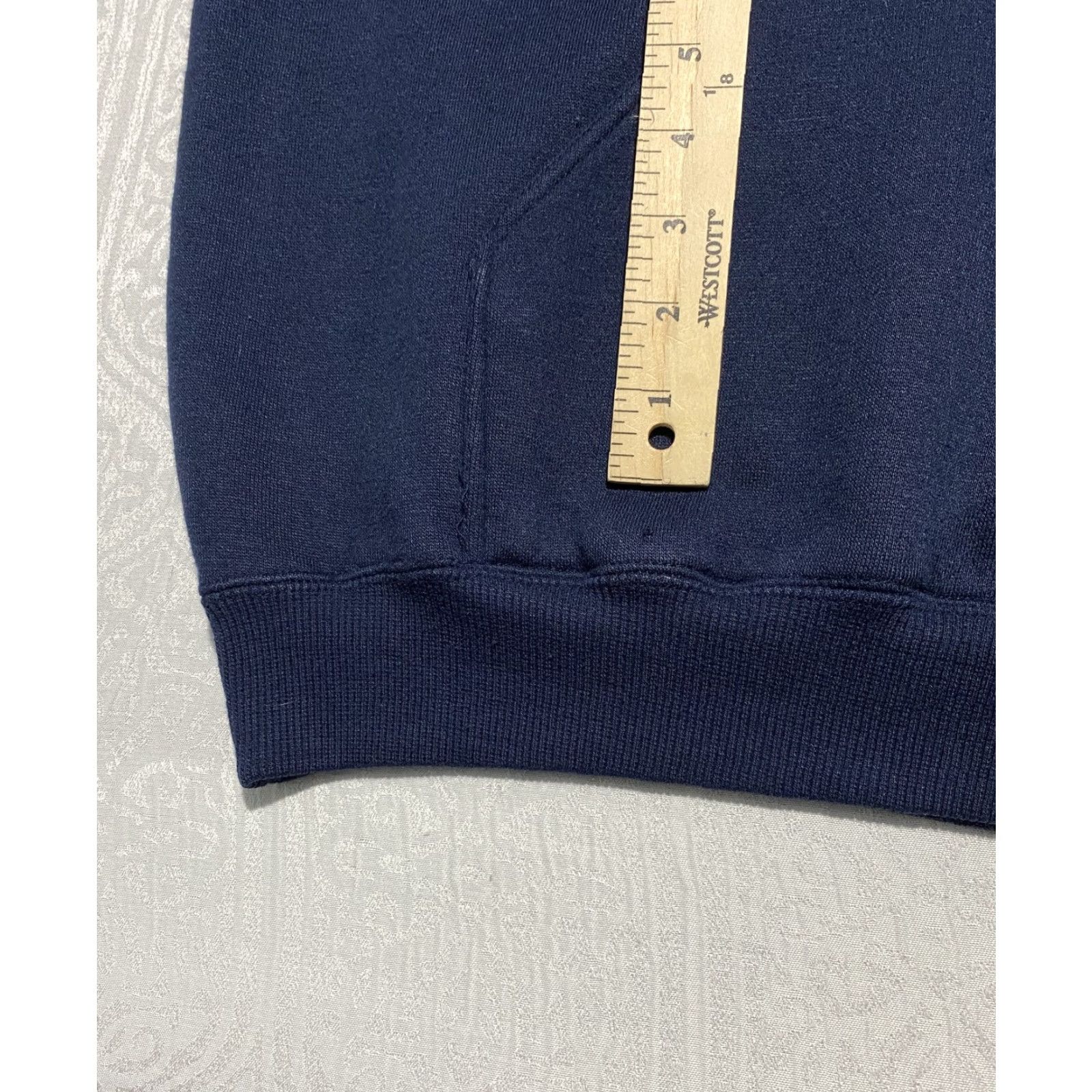 KangaROOS BXS Boom-X Sports Hoodie Mens XL Navy Blue Pullover Kangaroo Pocket Acrylic Warm Size US XL / EU 56 / 4 - 2 Thumbnail