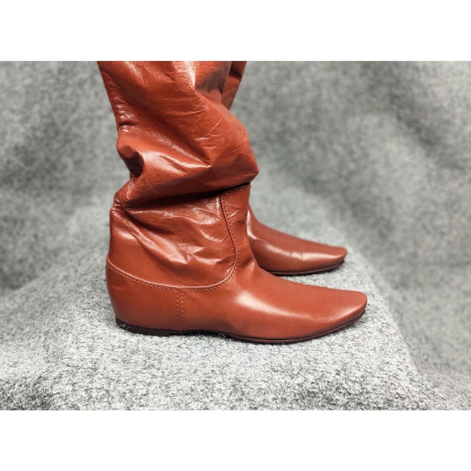 Bottega Veneta VINTAGE? Wait no. Rare Bottega Veneta High Riding Brown leather Boots Size US 6 / IT 36 - 6 Thumbnail