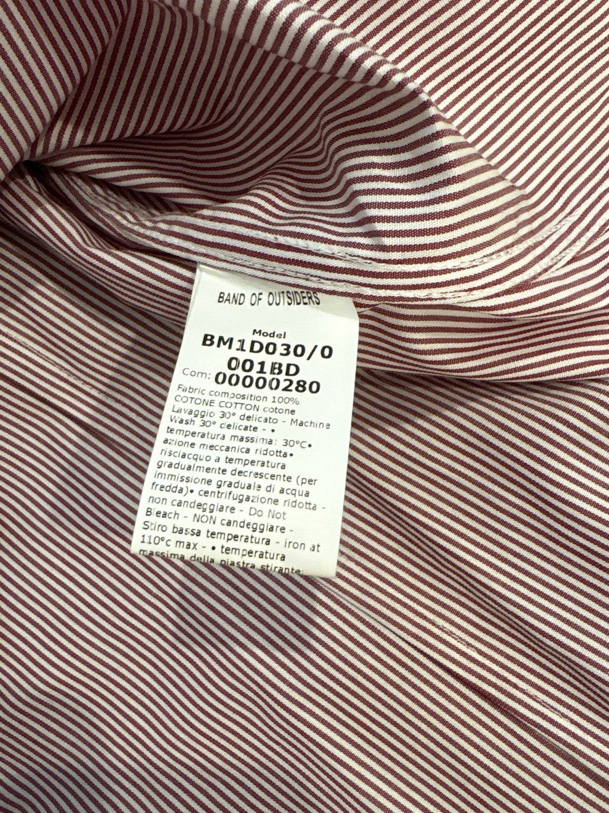 Band Of Outsiders Band of Outsiders Red Striped Button-down M/3 New Size US M / EU 48-50 / 2 - 4 Thumbnail