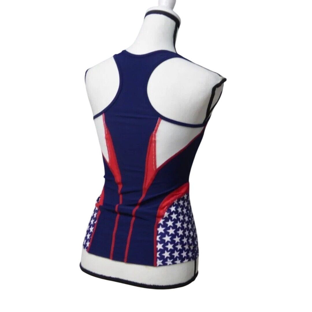 Other TYR Competitor Sport Female Tank Top, Navy/Red/Stars, Sz. S Size S / US 4 / IT 40 - 5 Thumbnail