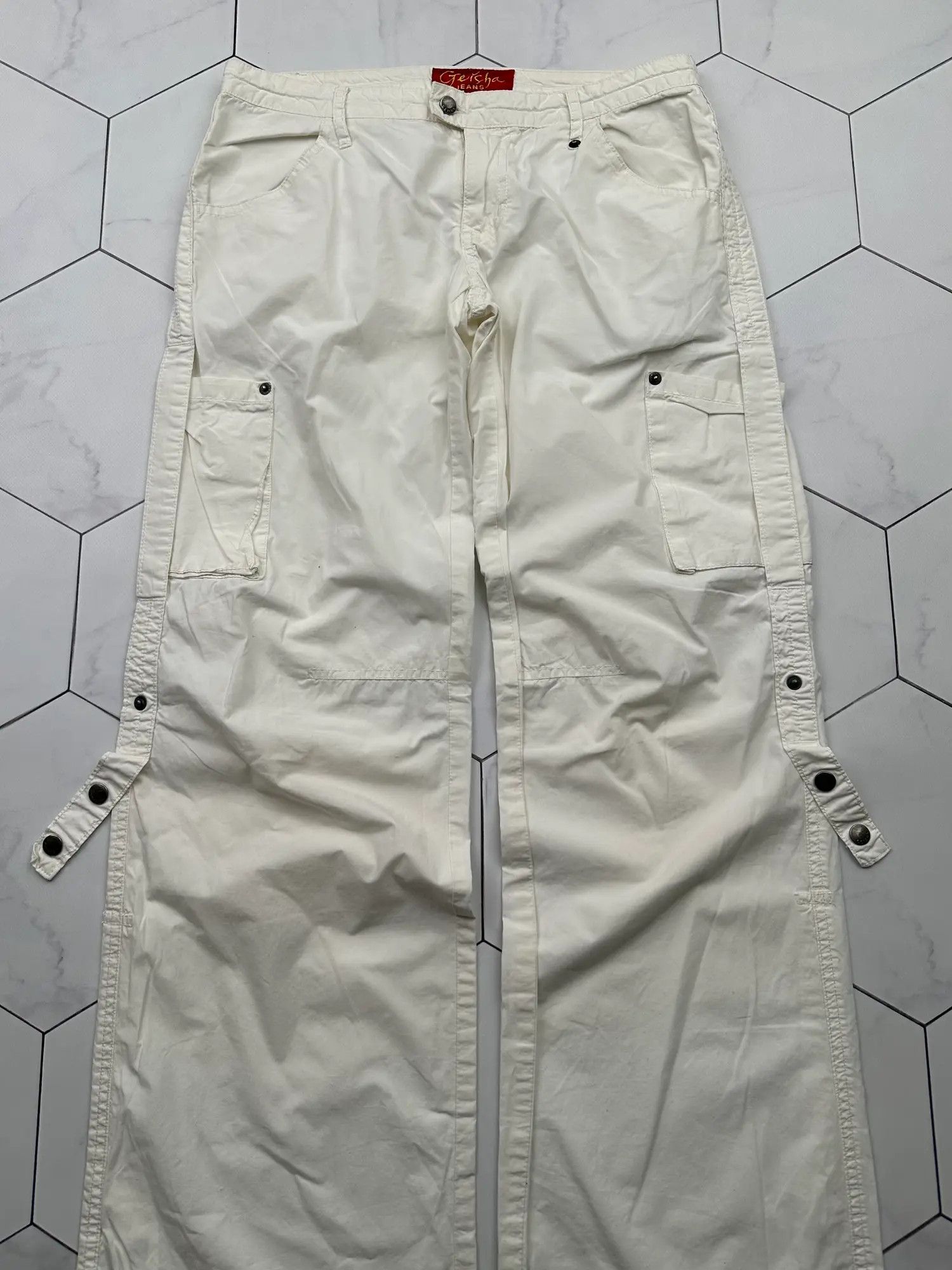 Japanese Brand Vintage Bondage Wide Pants Size 27" / US 4 / IT 40 - 2 Thumbnail