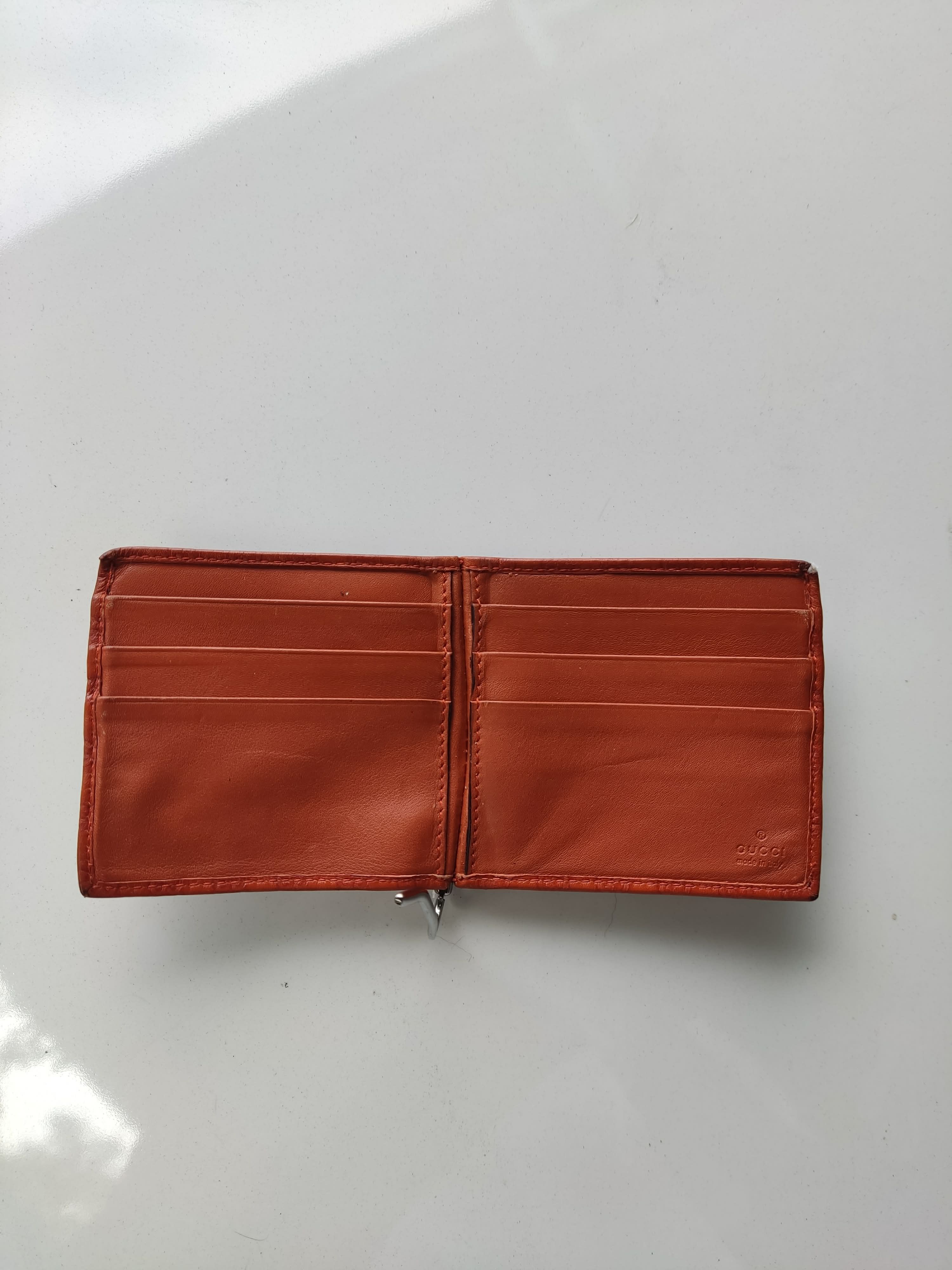 Gucci GUCCI Orange Guccissima Leather Bi-Fold Wallet Size ONE SIZE - 2 Thumbnail