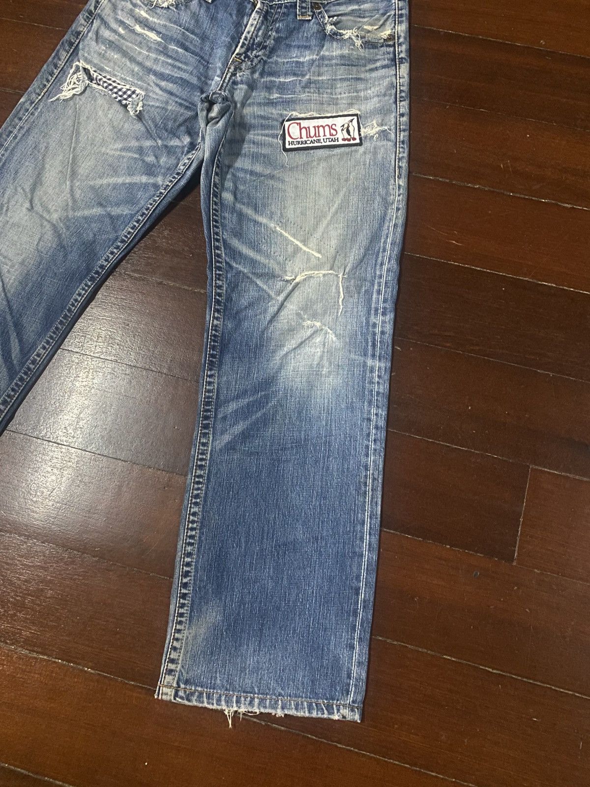 Levi's Fire Levi's 503 Distressed Jeans Faded Pants Denim Size US 32 / EU 48 - 4 Thumbnail