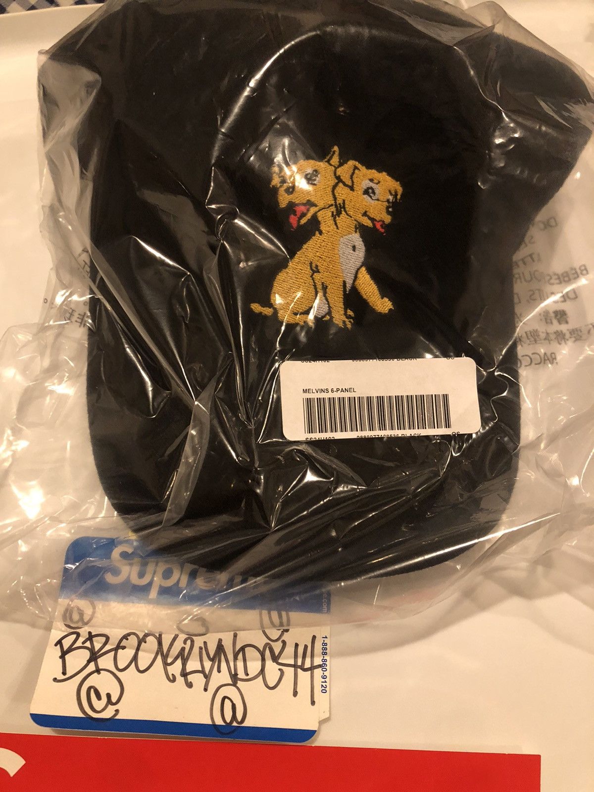 Supreme Supreme Melvins 6-Panel Cap Black SS24 | Grailed