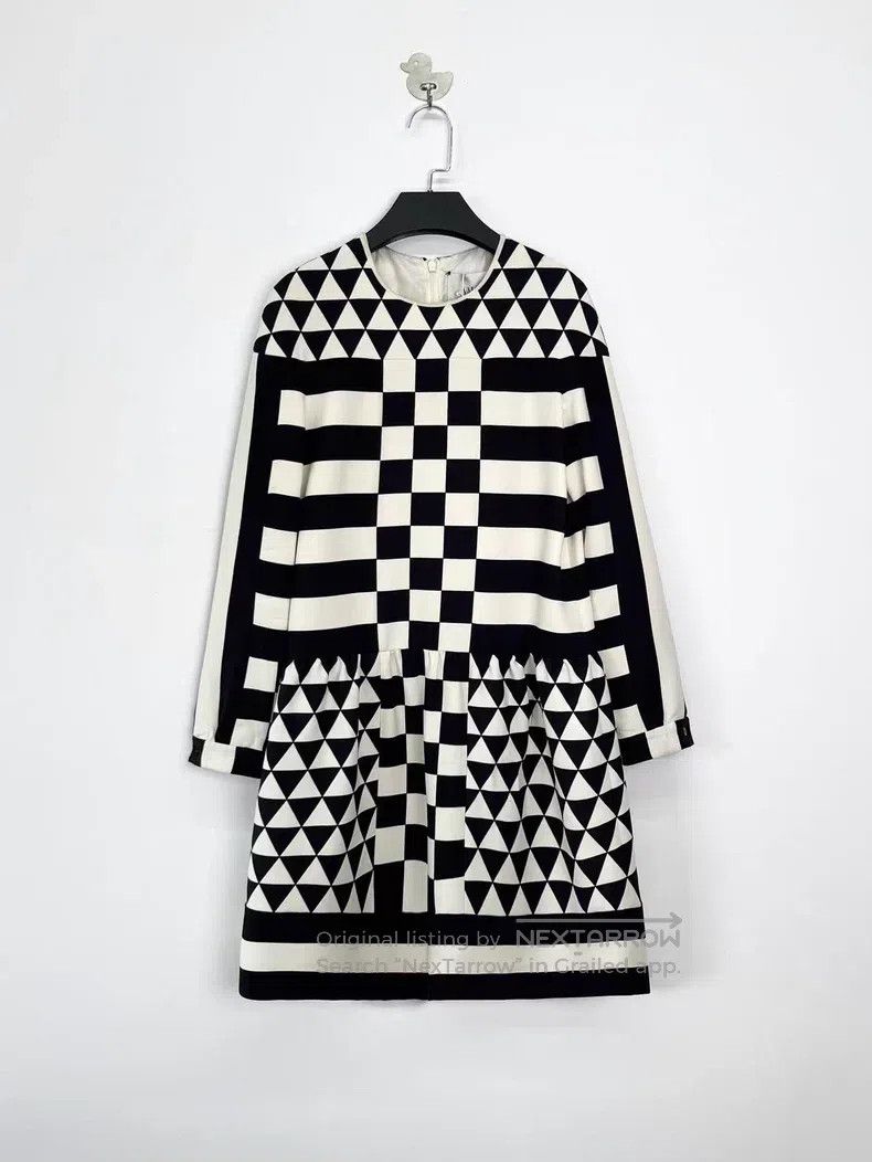 Other Valentino Black and white checkerboard silk wool blend kni Size M / US 6-8 / IT 42-44 - 1 Thumbnail