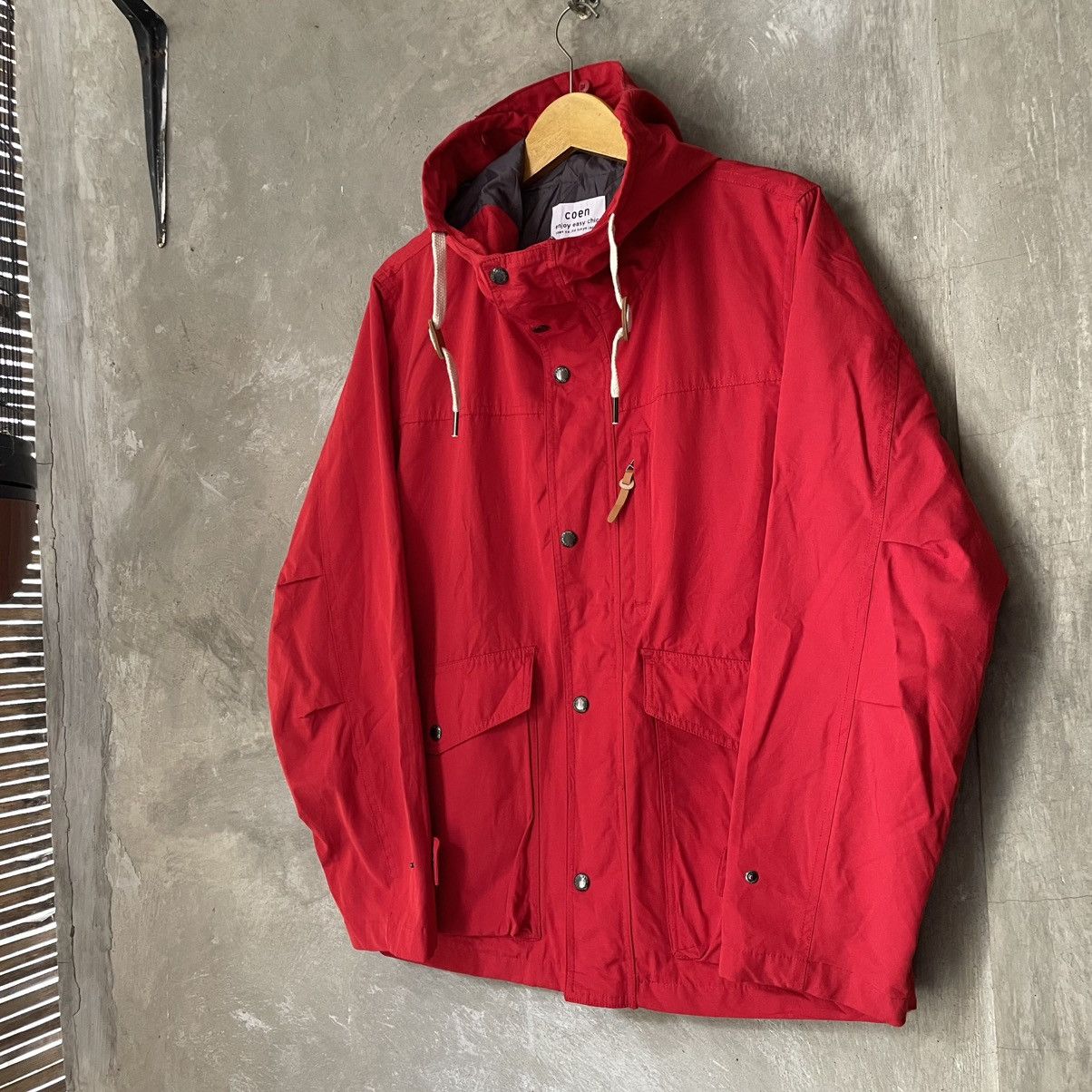 Japanese Brand Coen Co Ltd Tokyo Red Mountain Parka Outdoor Coat Jacket Men Size US M / EU 48-50 / 2 - 3 Thumbnail