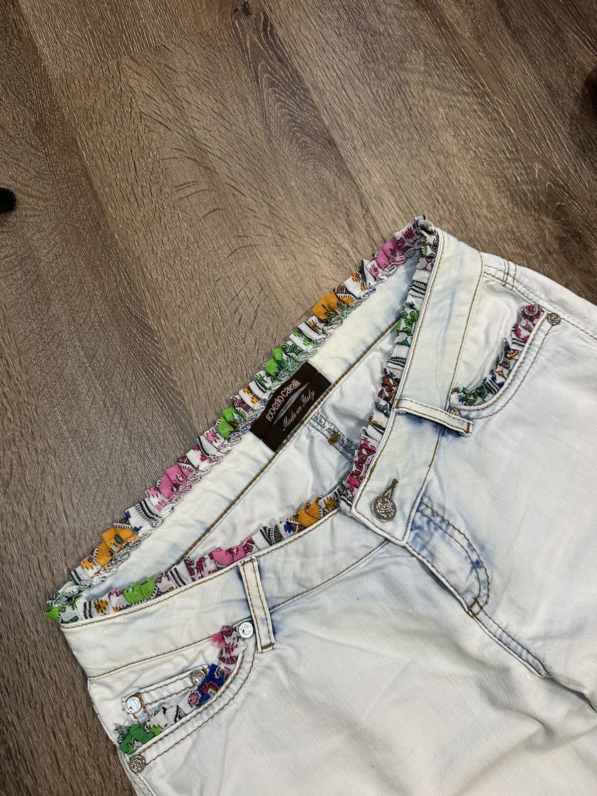 Roberto Cavalli Roberto Cavalli Vintage Y2K Jeans Denim Size 29" - 6 Thumbnail