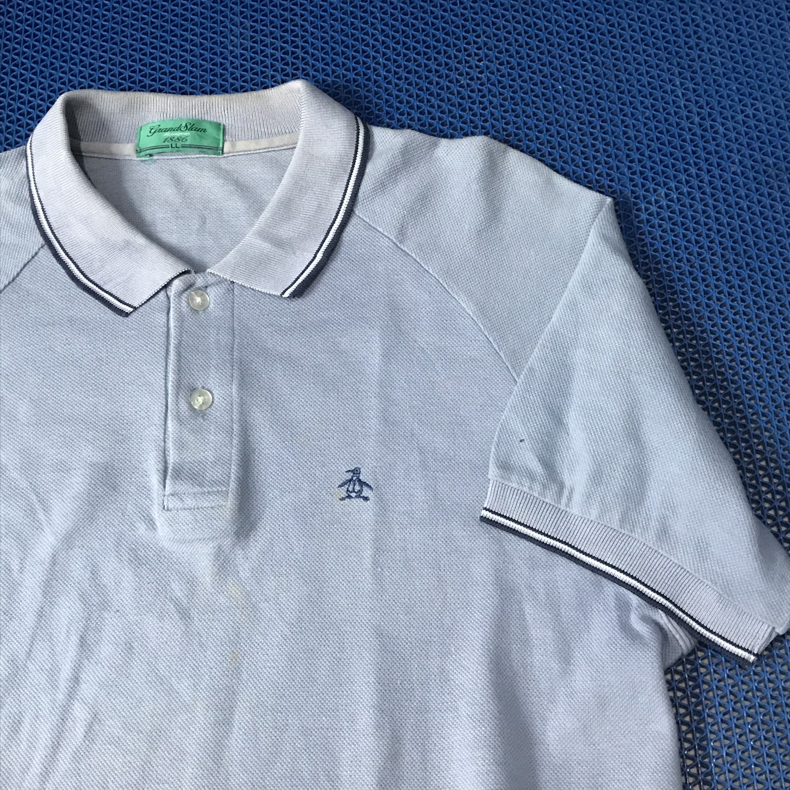 Grand Slam Vintage Grand Slam Munsingwear polo shirt velvet blue Size US XL / EU 56 / 4 - 2 Thumbnail