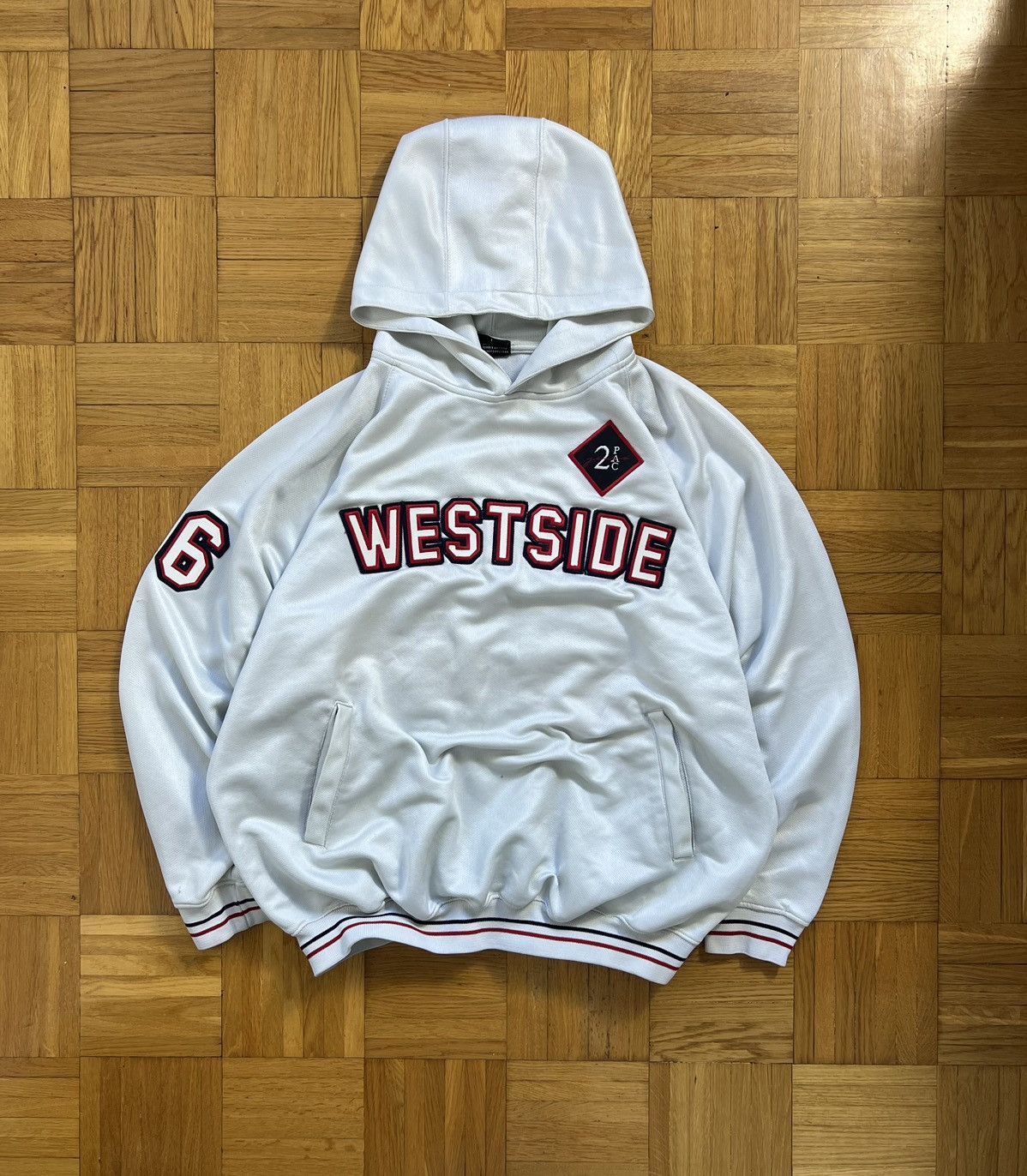 Other Very Rare Hoodie 2 PAC Westside 96 Vintage 90’s Hip Hop Rap Size US L / EU 52-54 / 3 - 3 Thumbnail