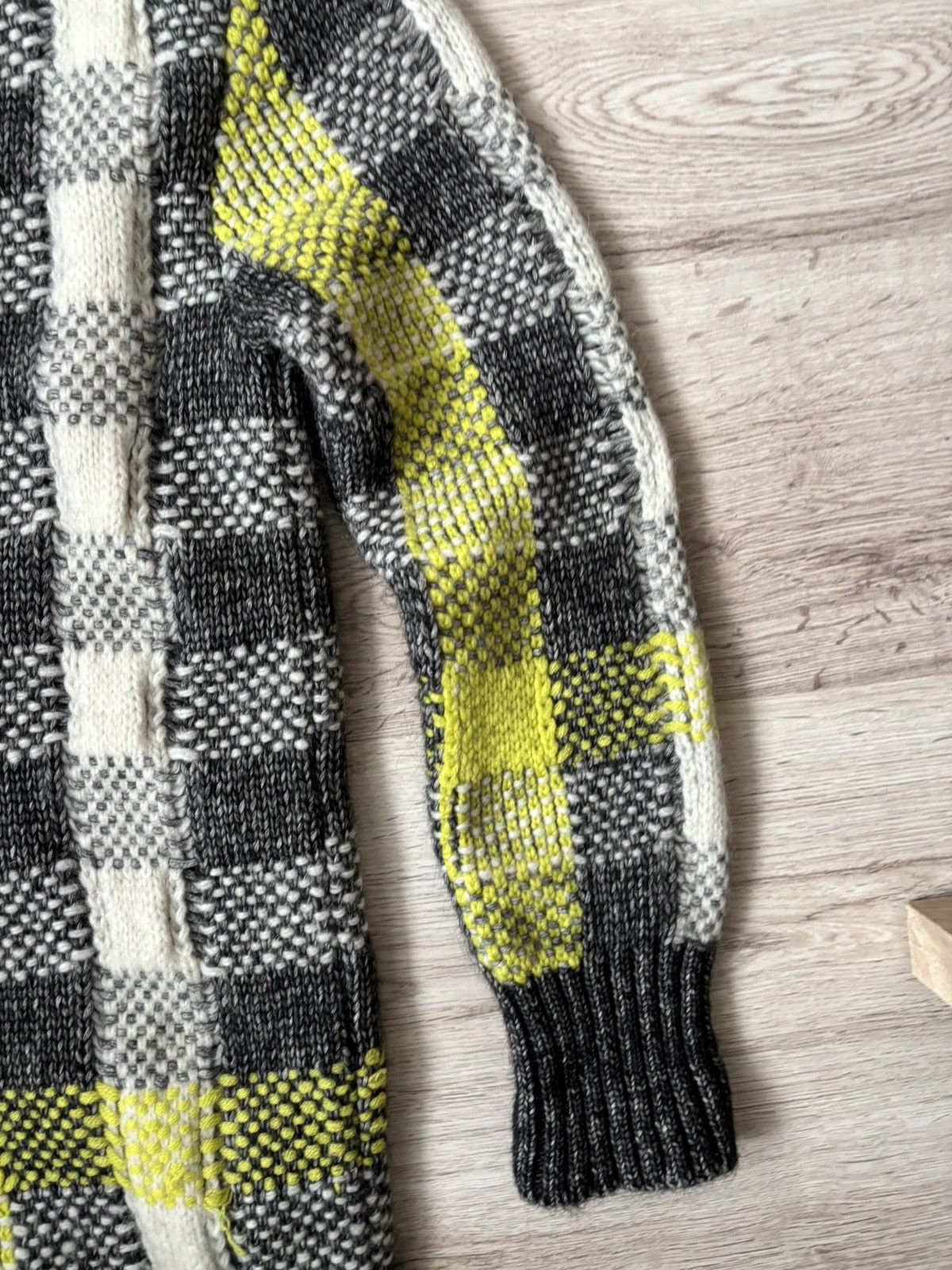 Alexander McQueen MCQ ALEXANDER MCQUEEN Checked knitted cardigan Size S / US 4 / IT 40 - 18 Thumbnail