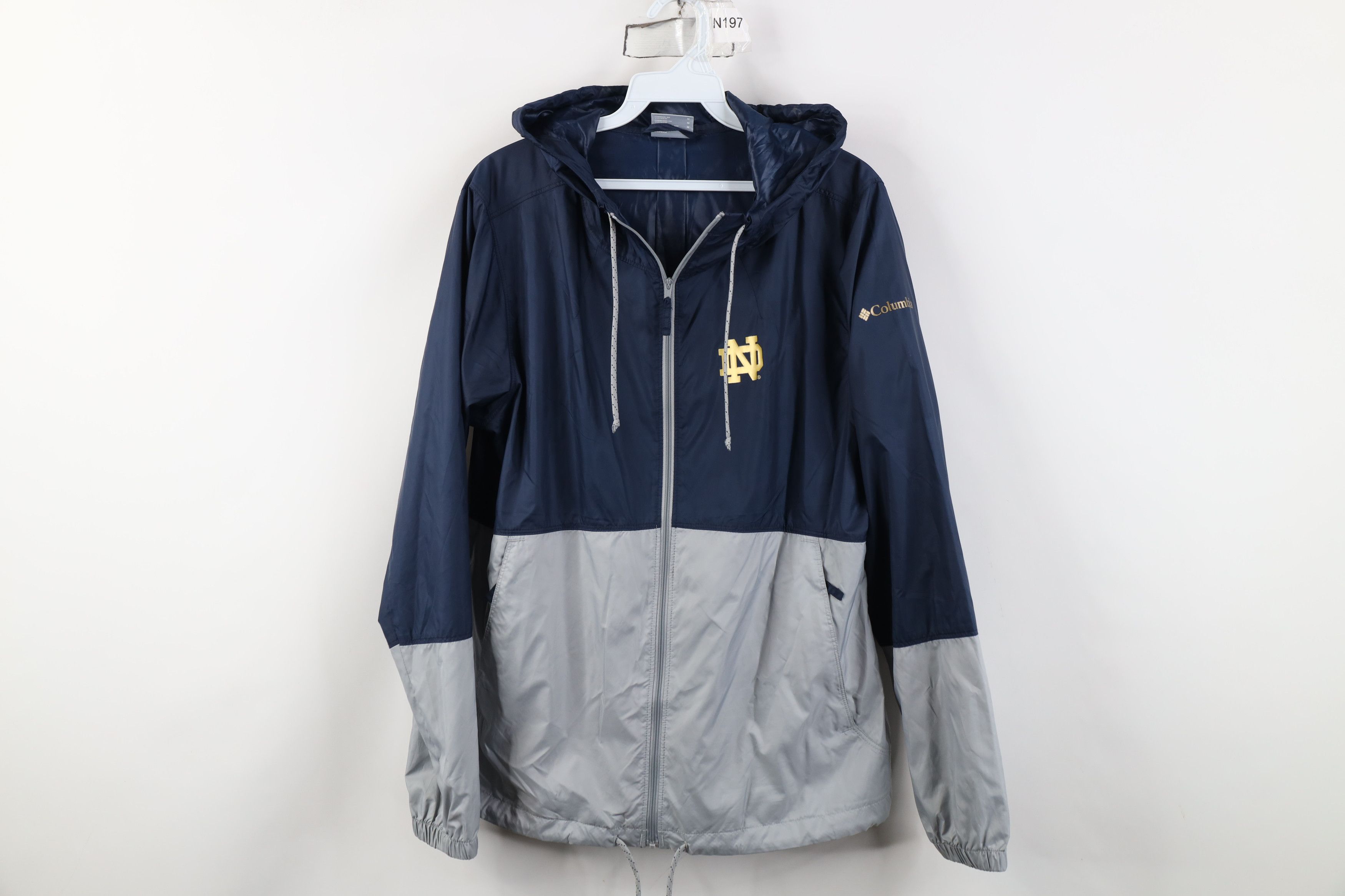 Columbia Columbia Notre Dame University Hooded Windbreaker Jacket Size US M / EU 48-50 / 2 - 1 Thumbnail
