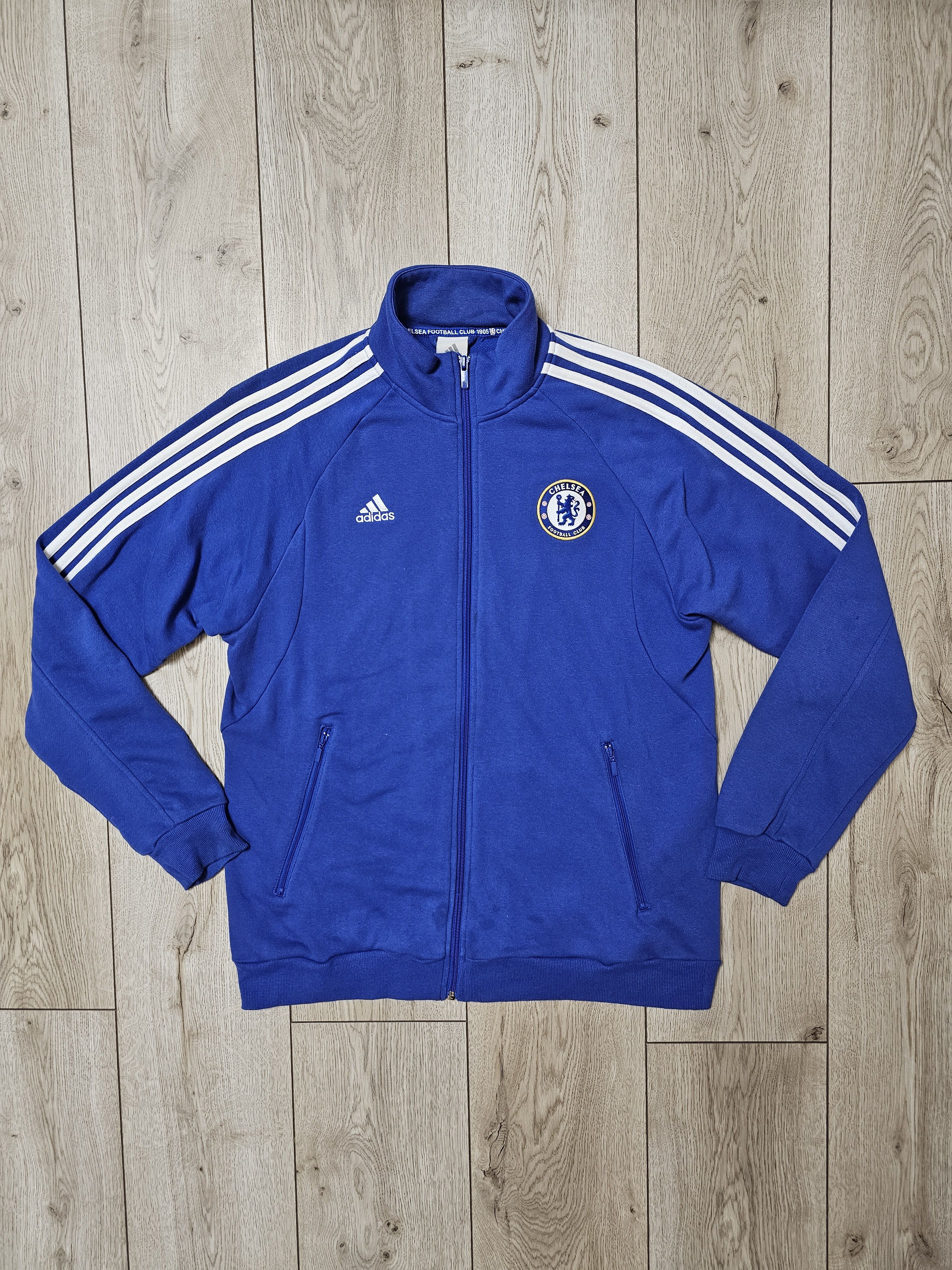 Adidas CHELSEA 2008 TRAINING JACKET FOOTBALL JACKET COTTON SOCCER Size US M / EU 48-50 / 2 - 1 Thumbnail