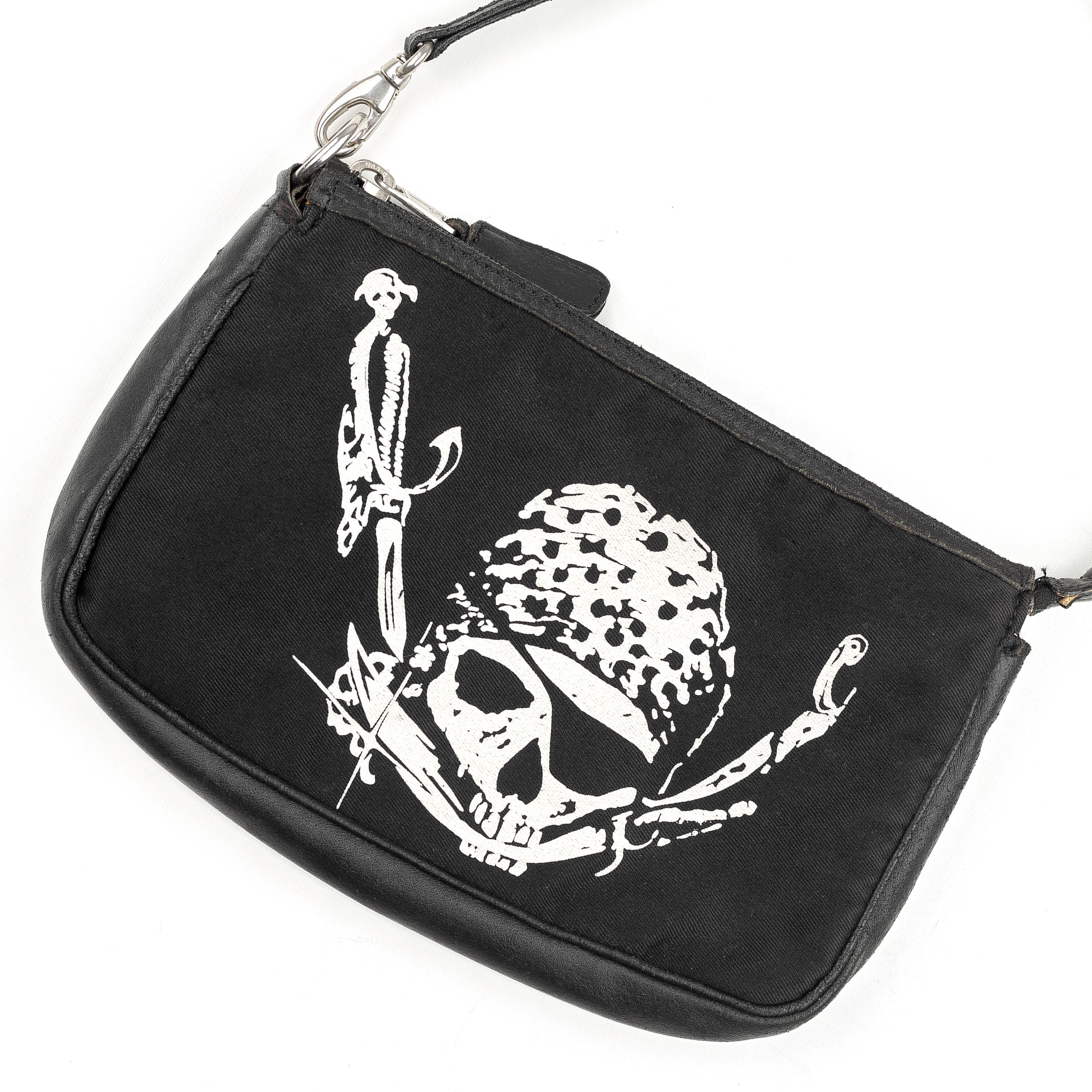 Dolce & Gabbana Dolce & Gabbana Pirate Skull Vintage Black Baguette Bag Size ONE SIZE - 2 Thumbnail