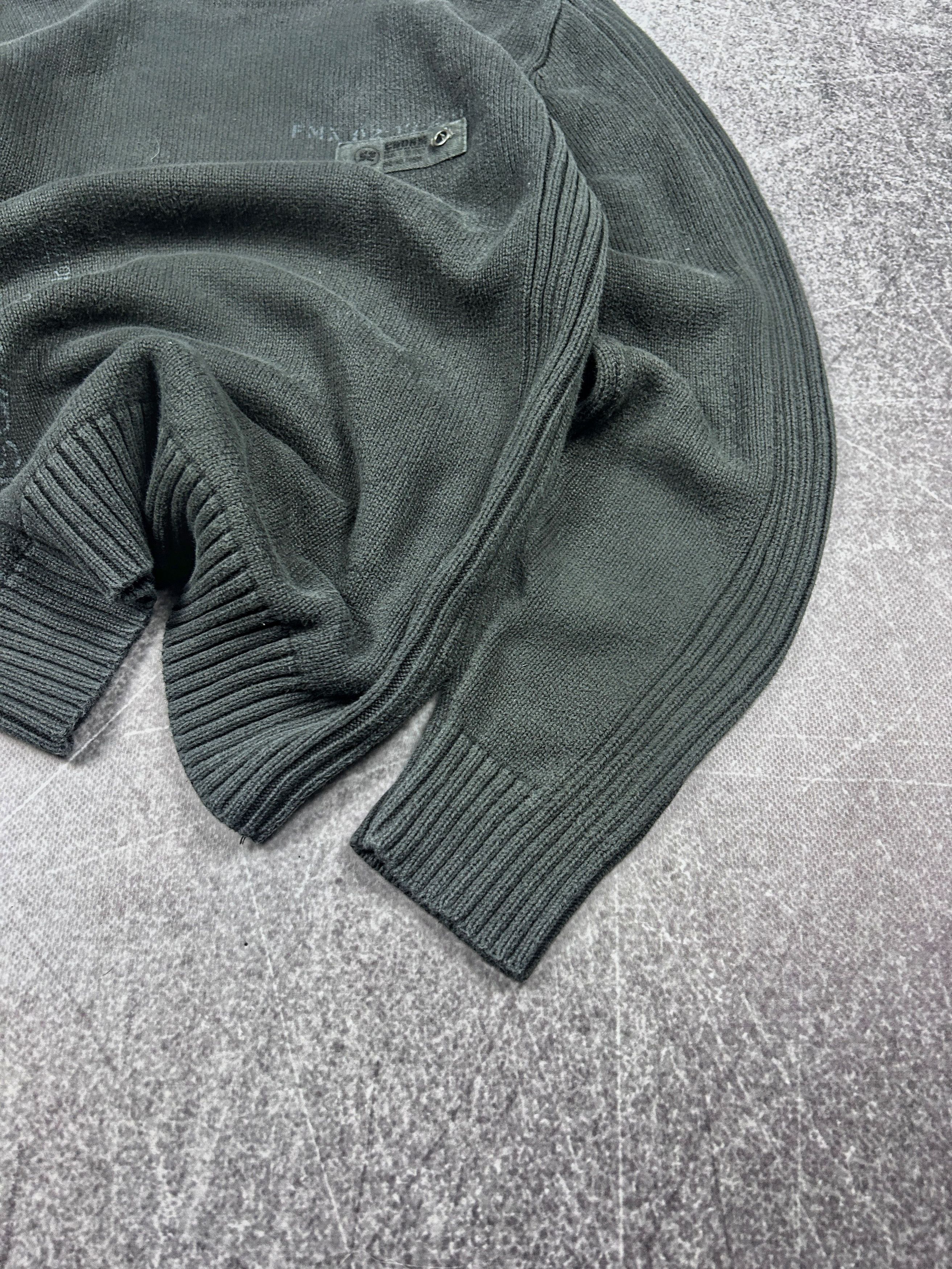 Vintage Vintage Knit Sweater Minimal Dark Grey Y2K Streetwear Fit Size US S / EU 44-46 / 1 - 4 Thumbnail