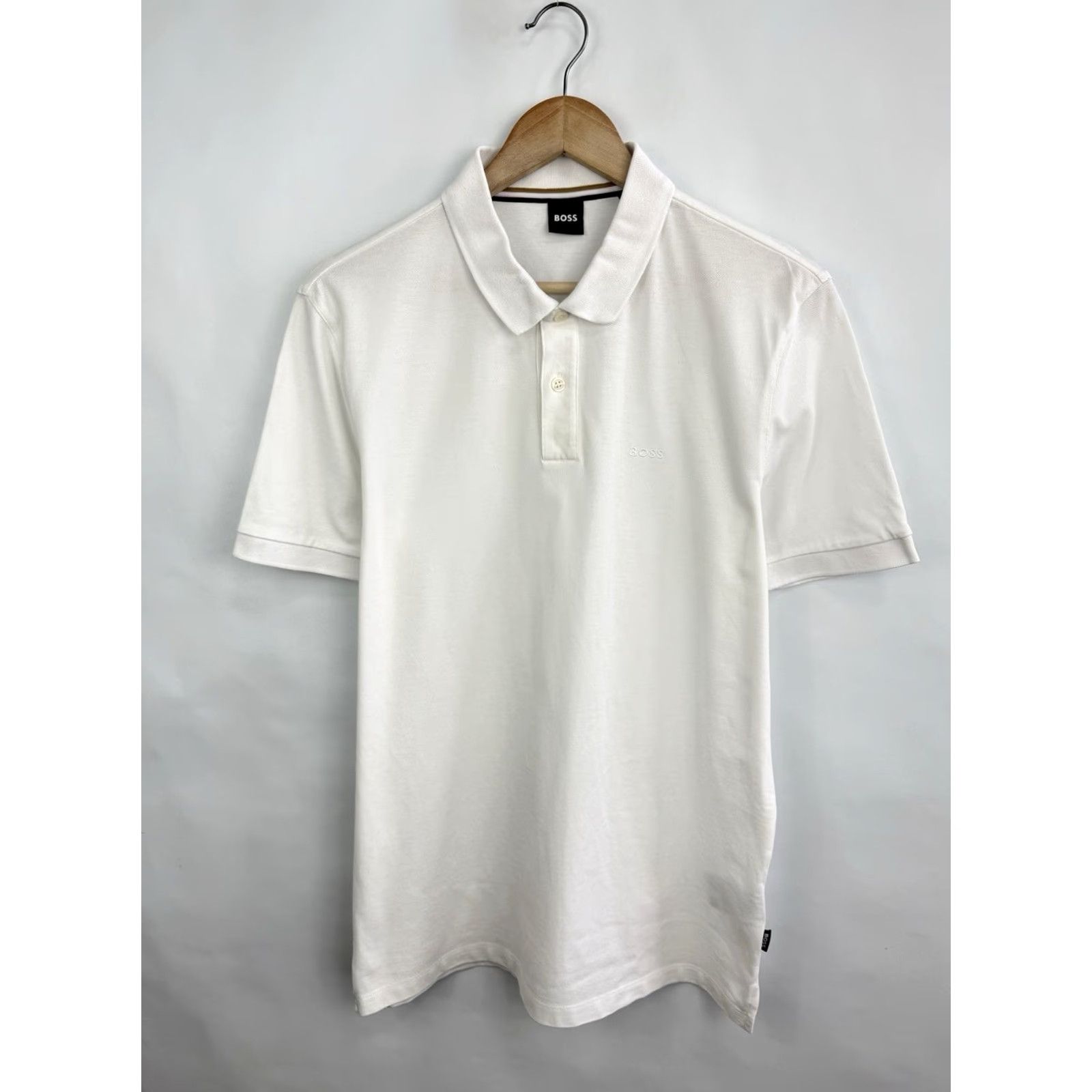Hugo Boss Hugo Boss Polo T-Shirt Luxury Classic White L Men Size US L / EU 52-54 / 3 - 7 Thumbnail