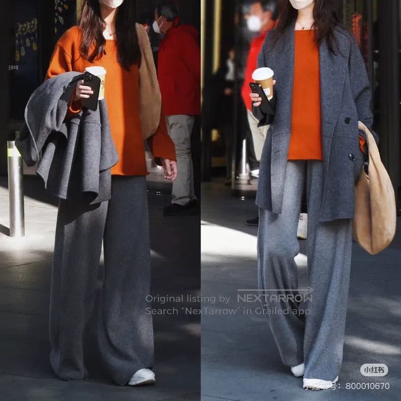 Loro Piana Cashmere Silk Wide Leg Pants