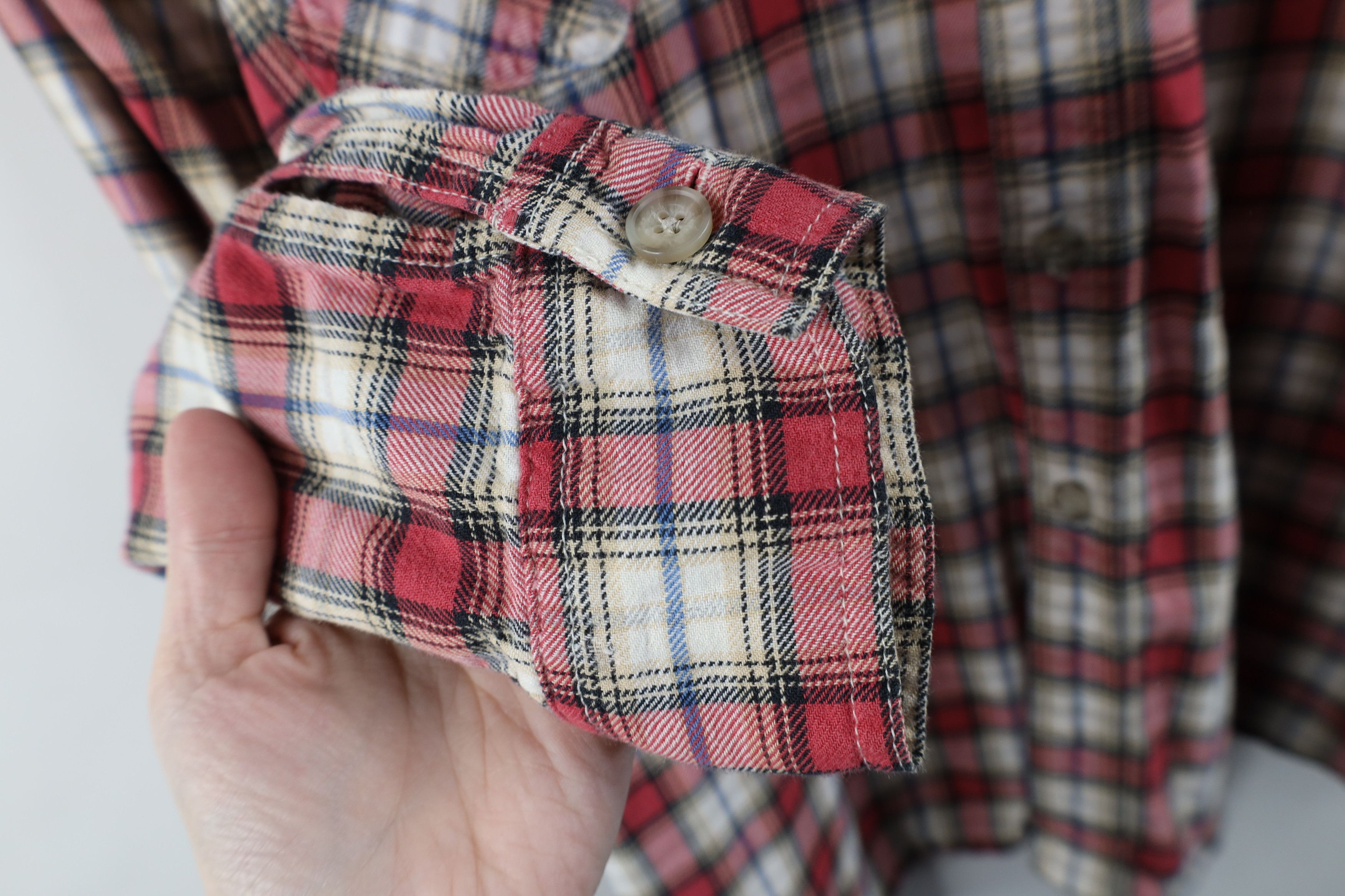 Levi's × Vintage Vintage 90s Levis Flannel Collared Button Down Shirt Plaid Size US XL / EU 56 / 4 - 6 Thumbnail