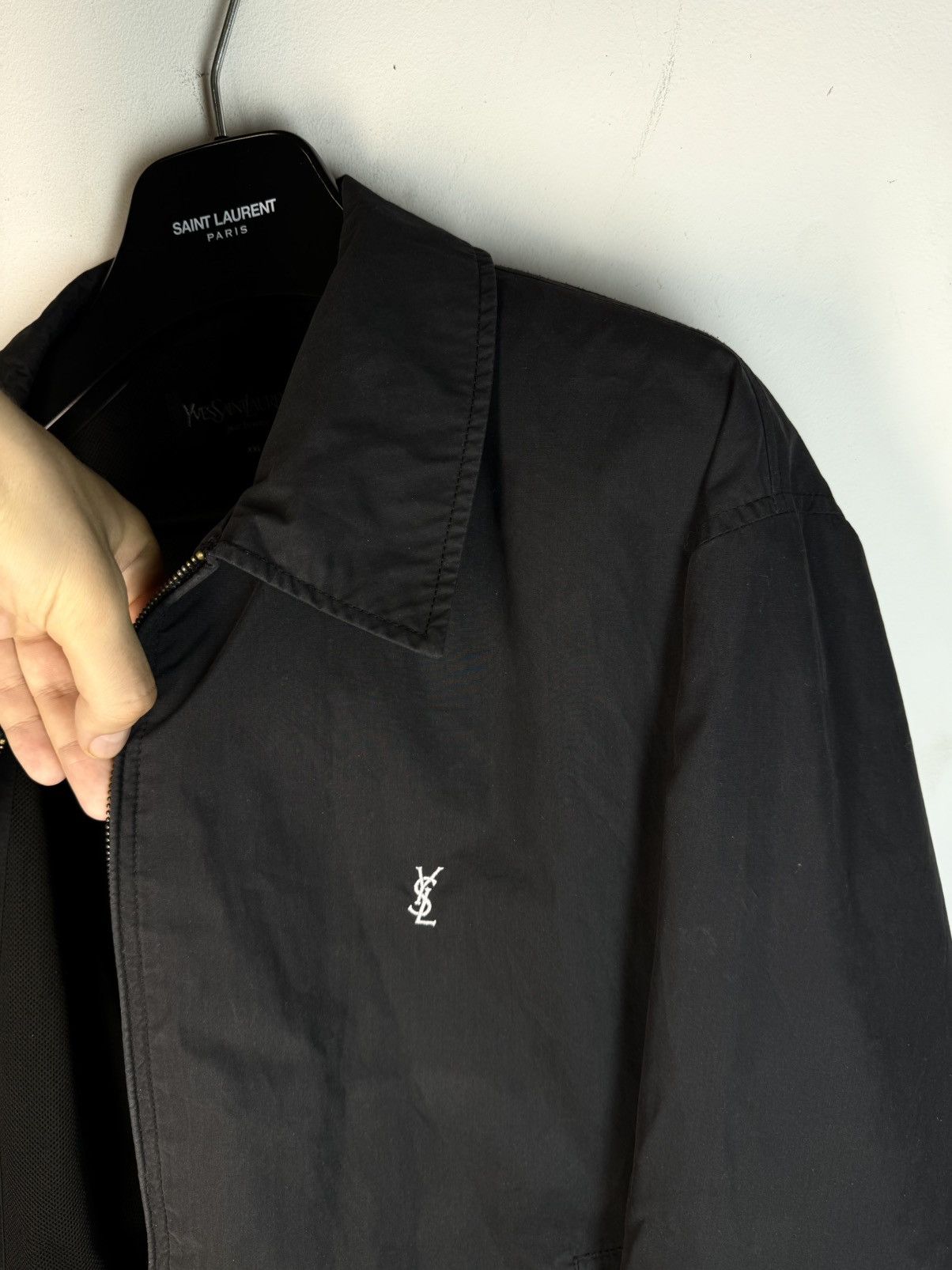 Yves Saint Laurent Black YSL Jacket Classic Bomber Size US XXL / EU 58 / 5 - 17 Thumbnail