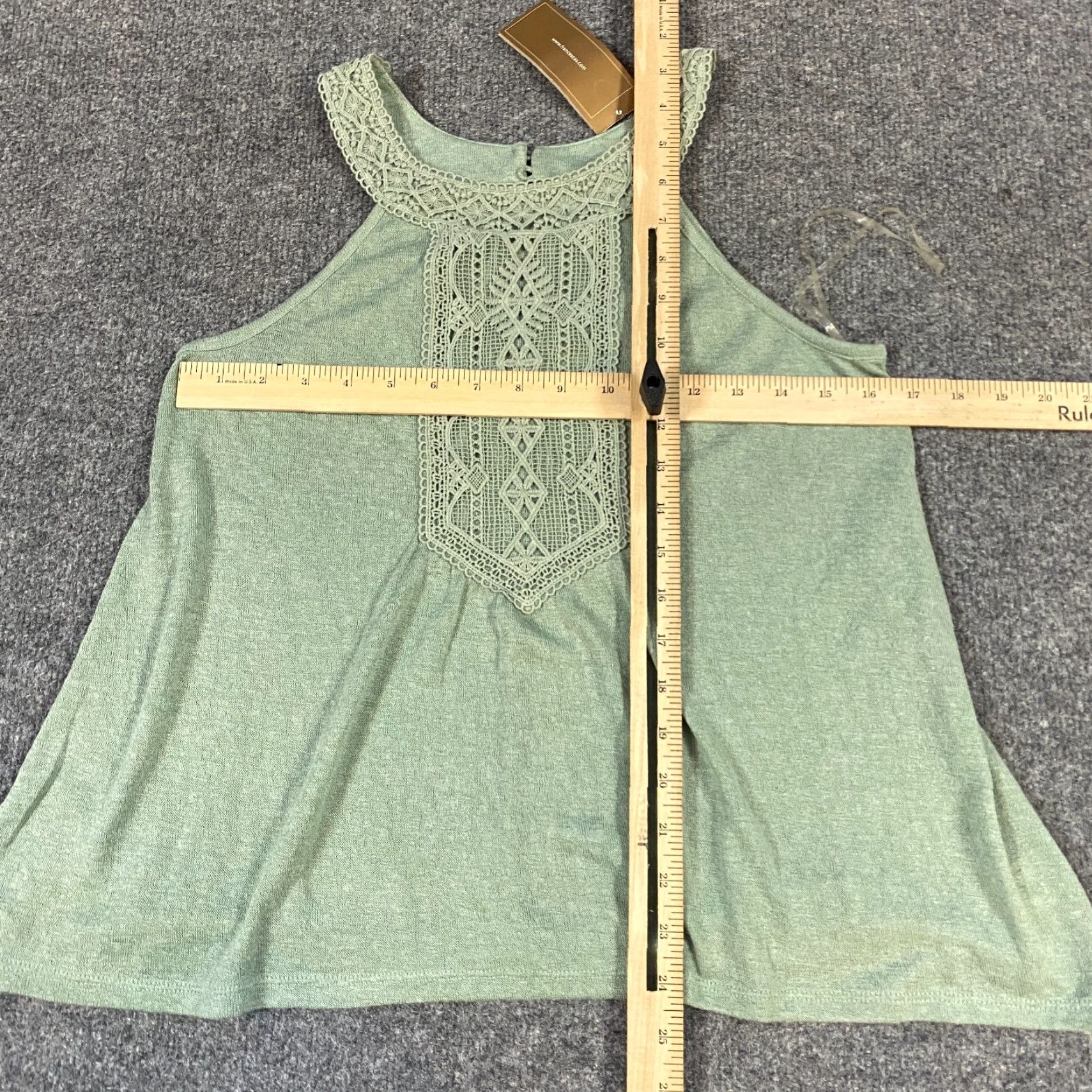 Vintage VINTAGE Francesca Miami Womens Tank S Green Sleeveless Embroidered Boho Festival NEW Size S / US 4 / IT 40 - 2 Thumbnail