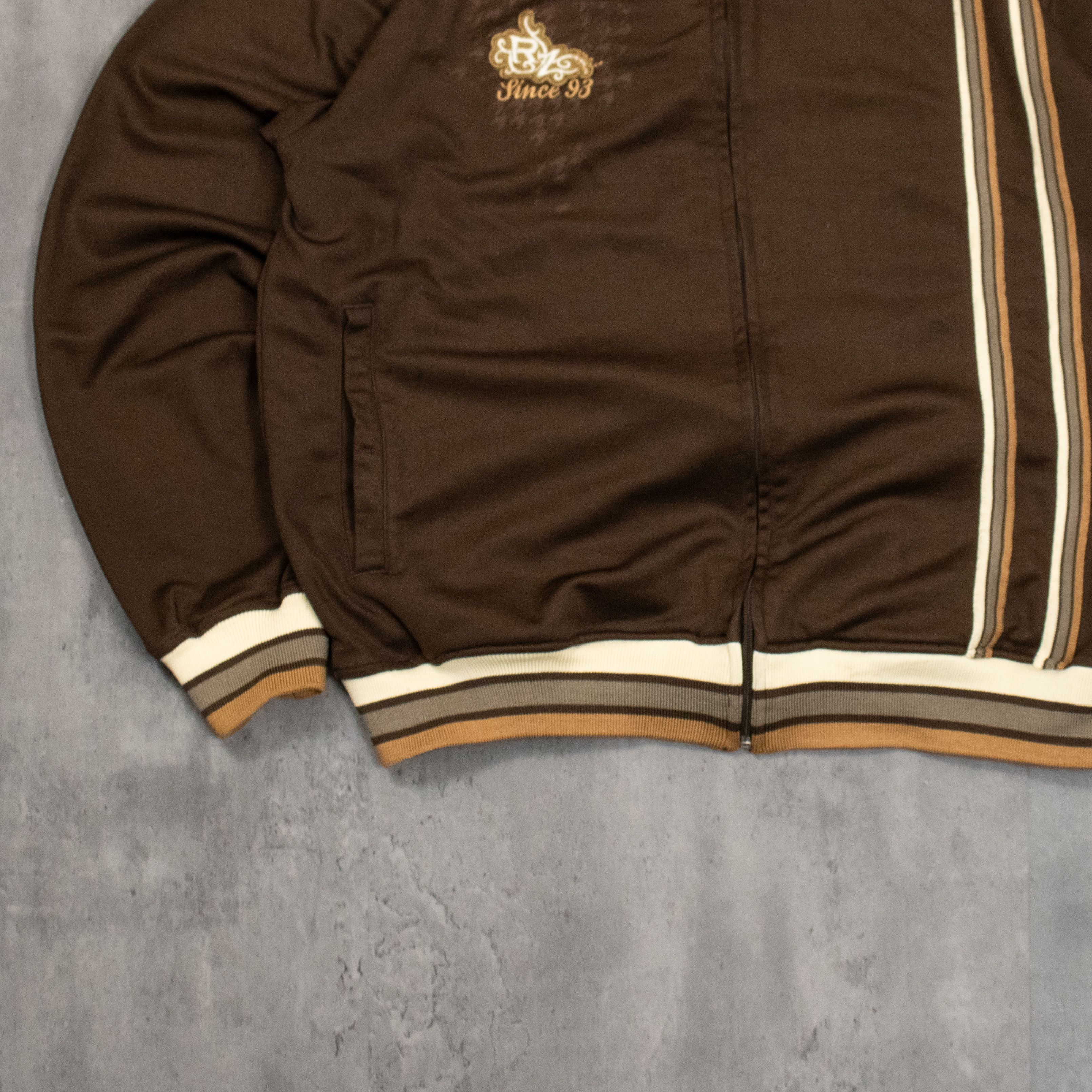 Japanese Brand Vintage VTG Y2K 2000's 00's Ripzone Brown Track Jacket Size US M / EU 48-50 / 2 - 4 Thumbnail