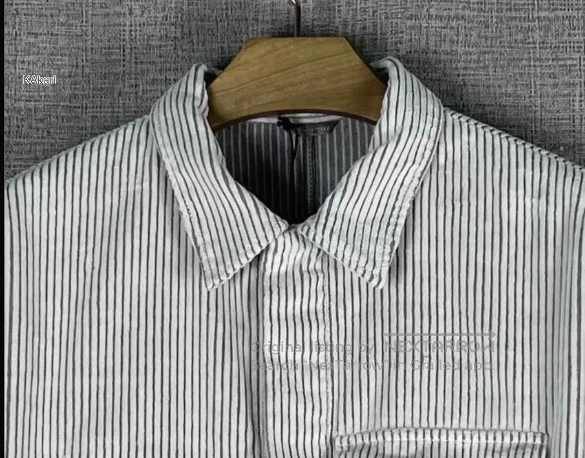 Dior White Striped Long Sleeve Button. Size US M / EU 48-50 / 2 - 3 Thumbnail