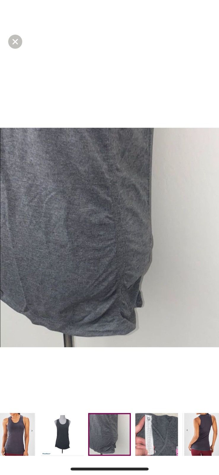 Fabletics Fabletics large Kathie seamless ruched tank top Size L / US 10 / IT 46 - 3 Thumbnail