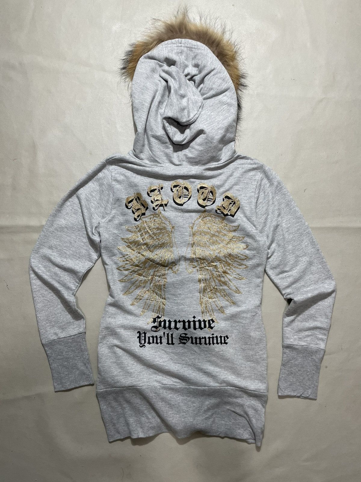 Hysteric Glamour × If Six Was Nine × Le Grande Bleu (L.G.B.) Japanese Poem Zip Fur Hoodie Lgb style Size US M / EU 48-50 / 2 - 5 Thumbnail