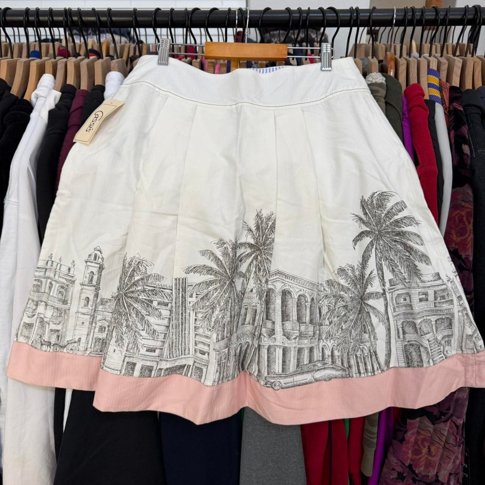 Miss Sixty Vintage 90s Miss Sixty Luxury Skirt With Pink Trim NWT Size 31" - 8 Thumbnail