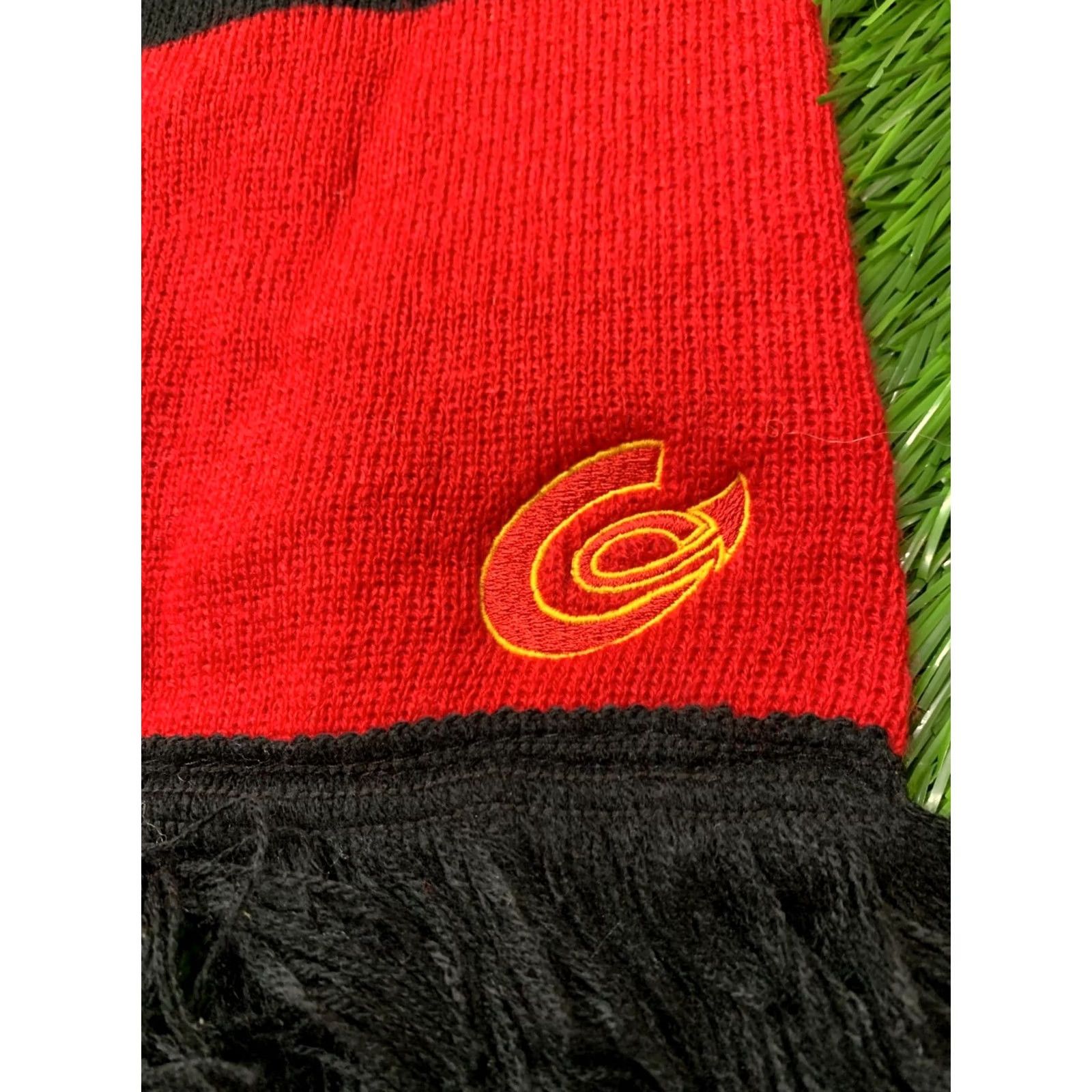 Vintage Beechfield Scarf One Size Red and Black Casual Solid Pattern Mens Size ONE SIZE - 4 Thumbnail