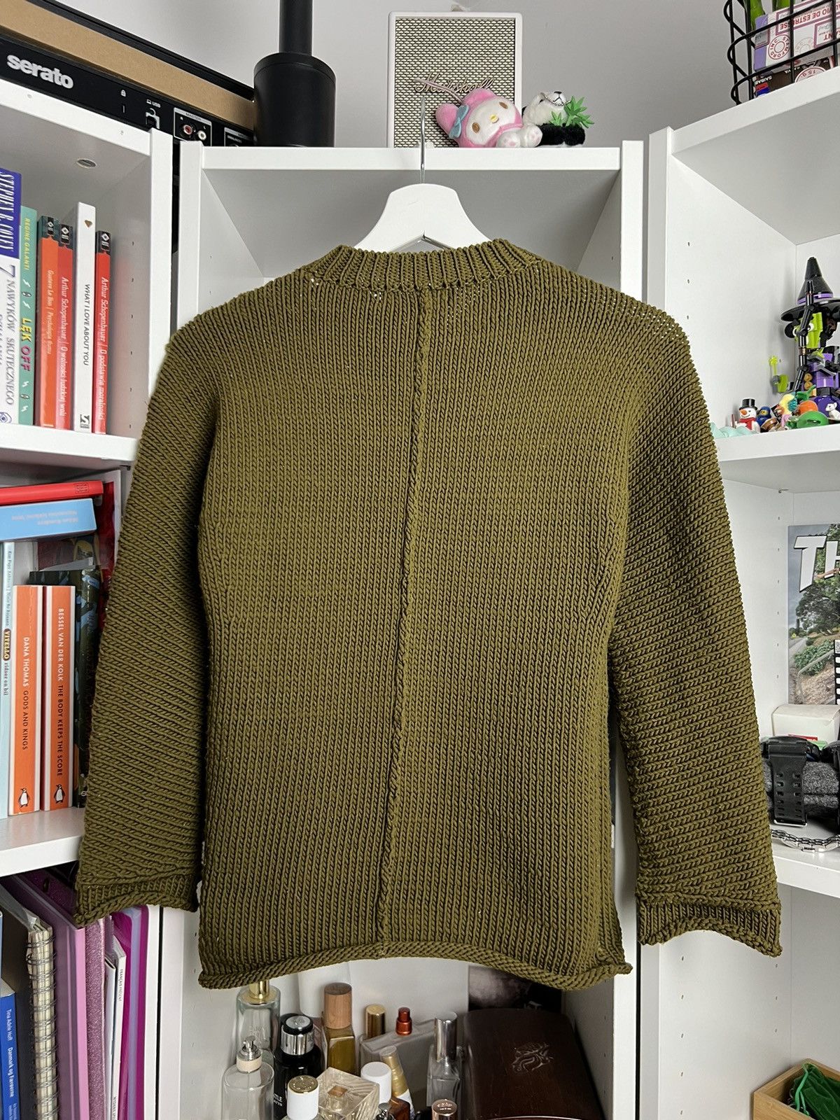 Japanese Brand × Y's × Yohji Yamamoto Vintage Y’s Yohji Yamamoto khaki knitted sweater S archive Size S / US 4 / IT 40 - 2 Thumbnail