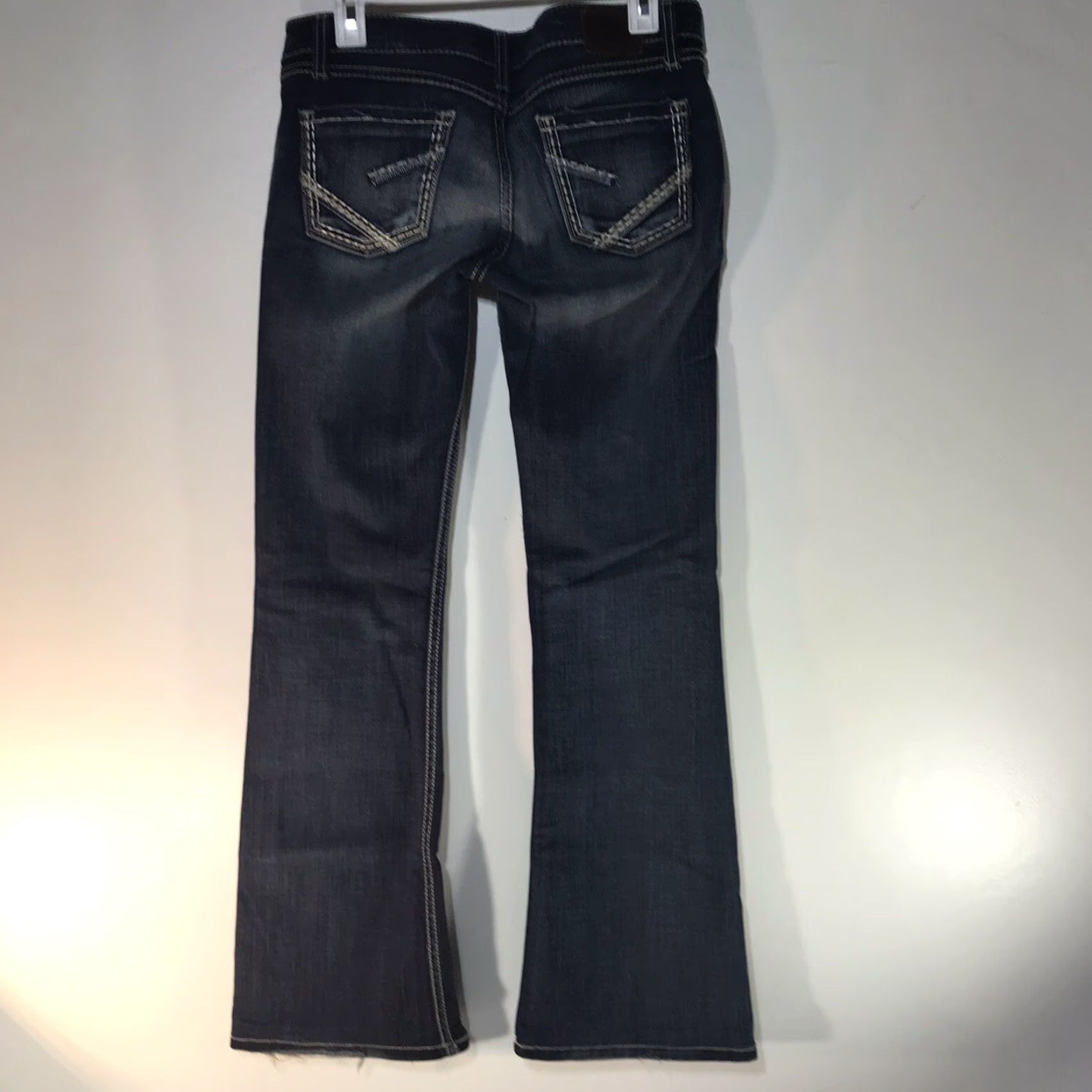 BKE BKE Sabrina Wide Leg Jeans Womens Size 26 Dark Faded Blue Denim Size 26" / US 2 / IT 38 - 5 Thumbnail