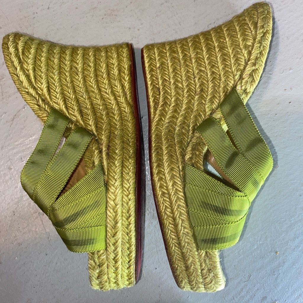 Christian Louboutin Women's Christian Louboutin Green Sandals Size 7 Size US 7 / IT 37 - 3 Thumbnail