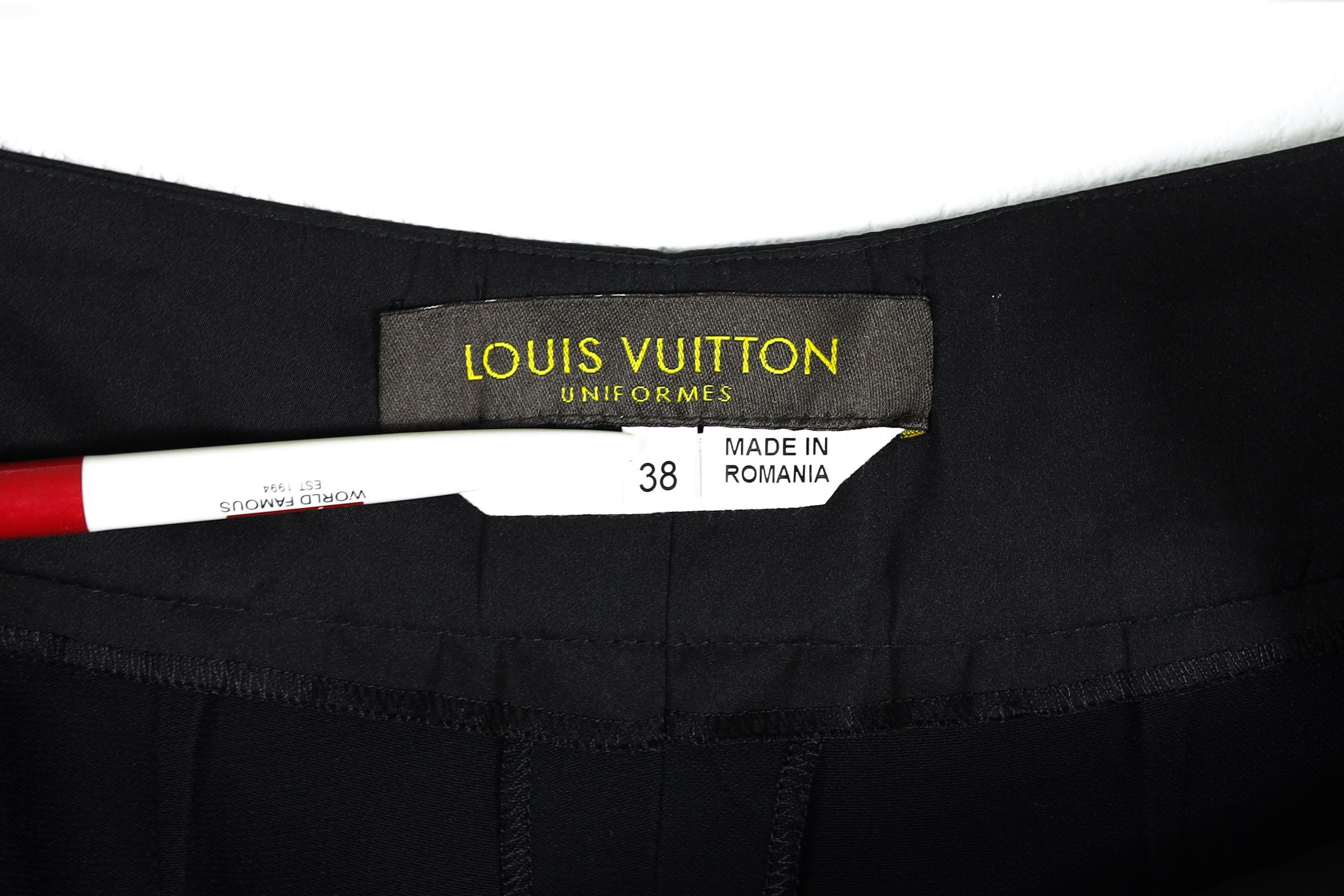 Louis Vuitton Womens Louis Vuitton Uniforms Black Trousers Pants Size 26" / US 2 / IT 38 - 6 Thumbnail